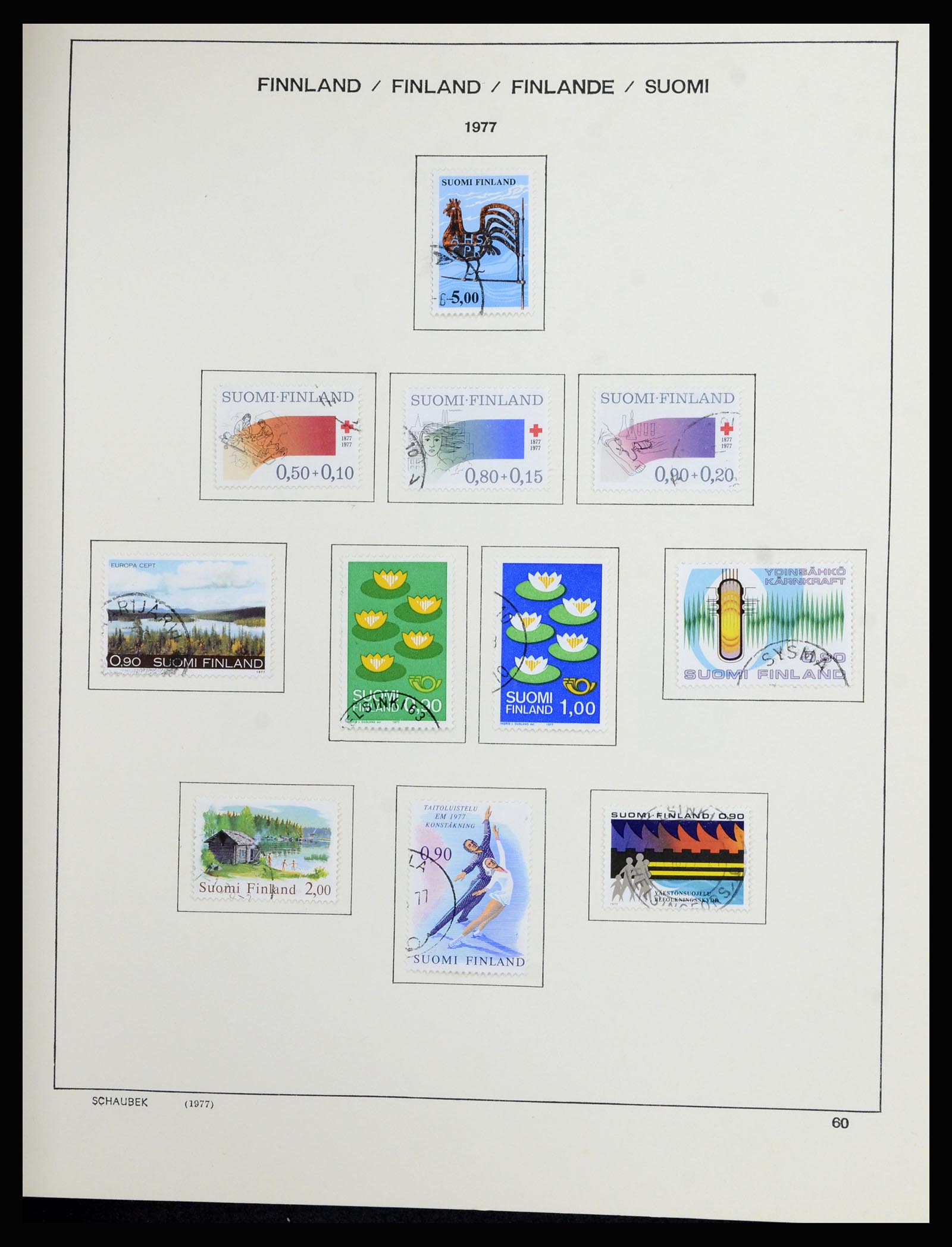 36977 055 - Postzegelverzameling 36977 Finland 1921-1980.