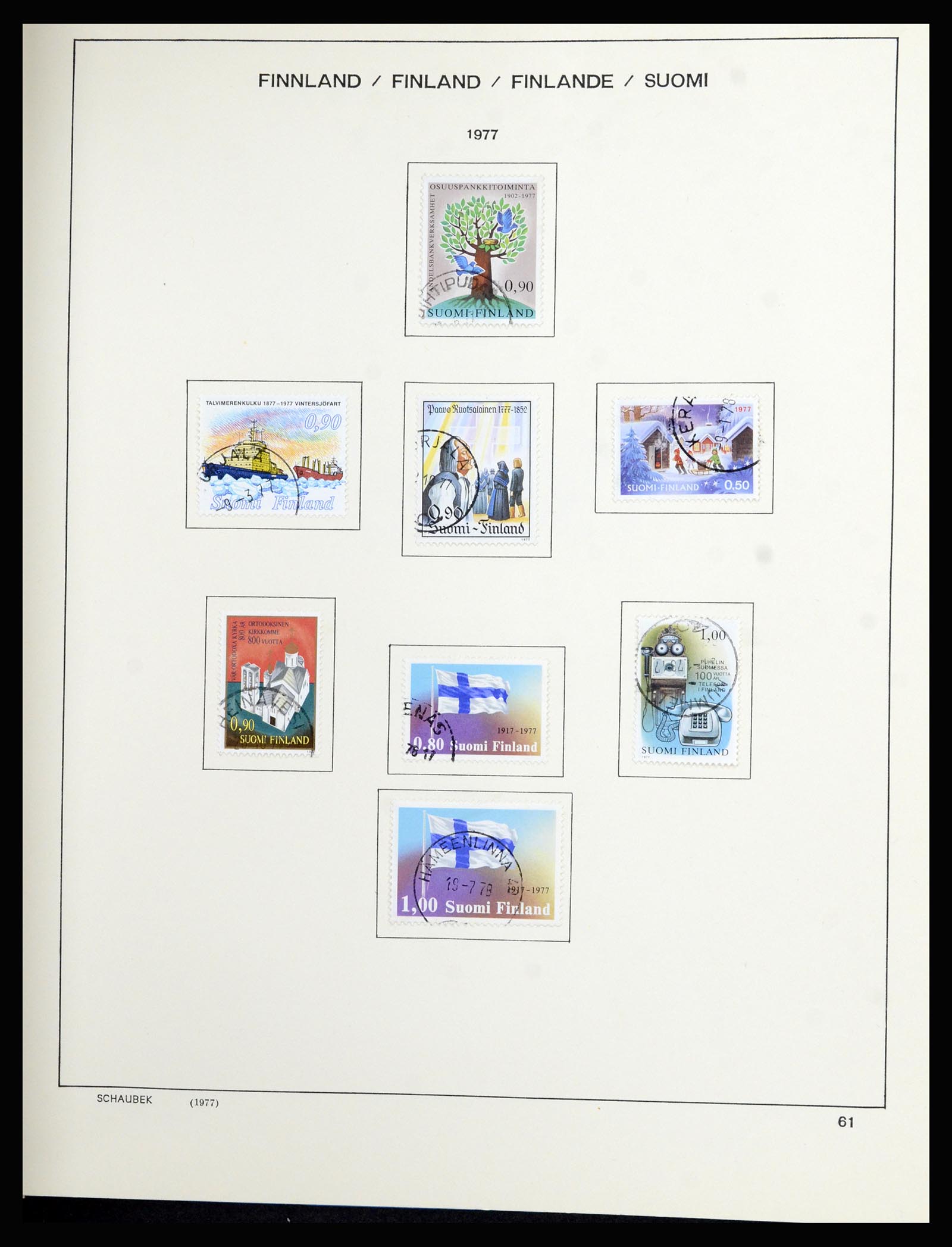 36977 056 - Postzegelverzameling 36977 Finland 1921-1980.