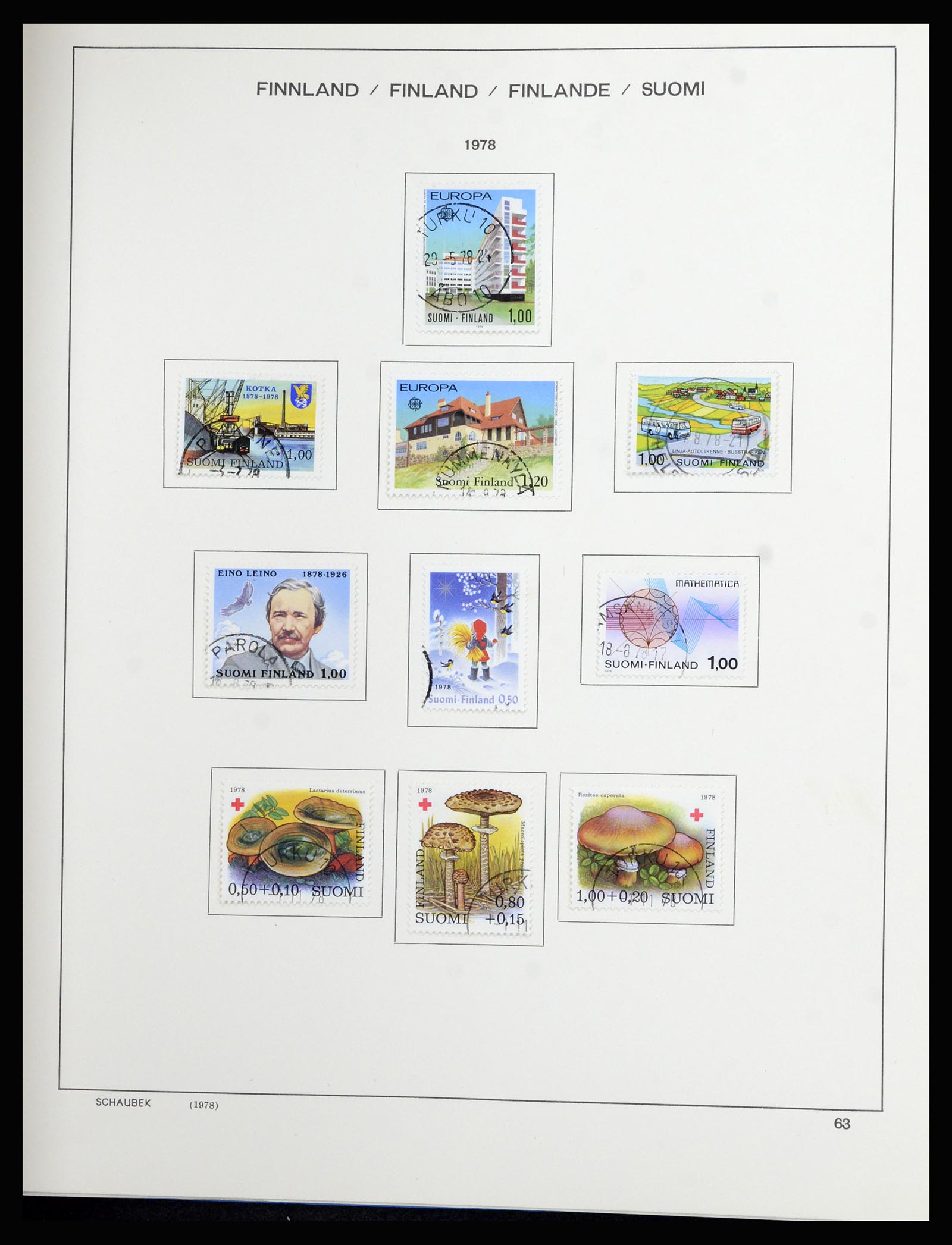 36977 058 - Postzegelverzameling 36977 Finland 1921-1980.