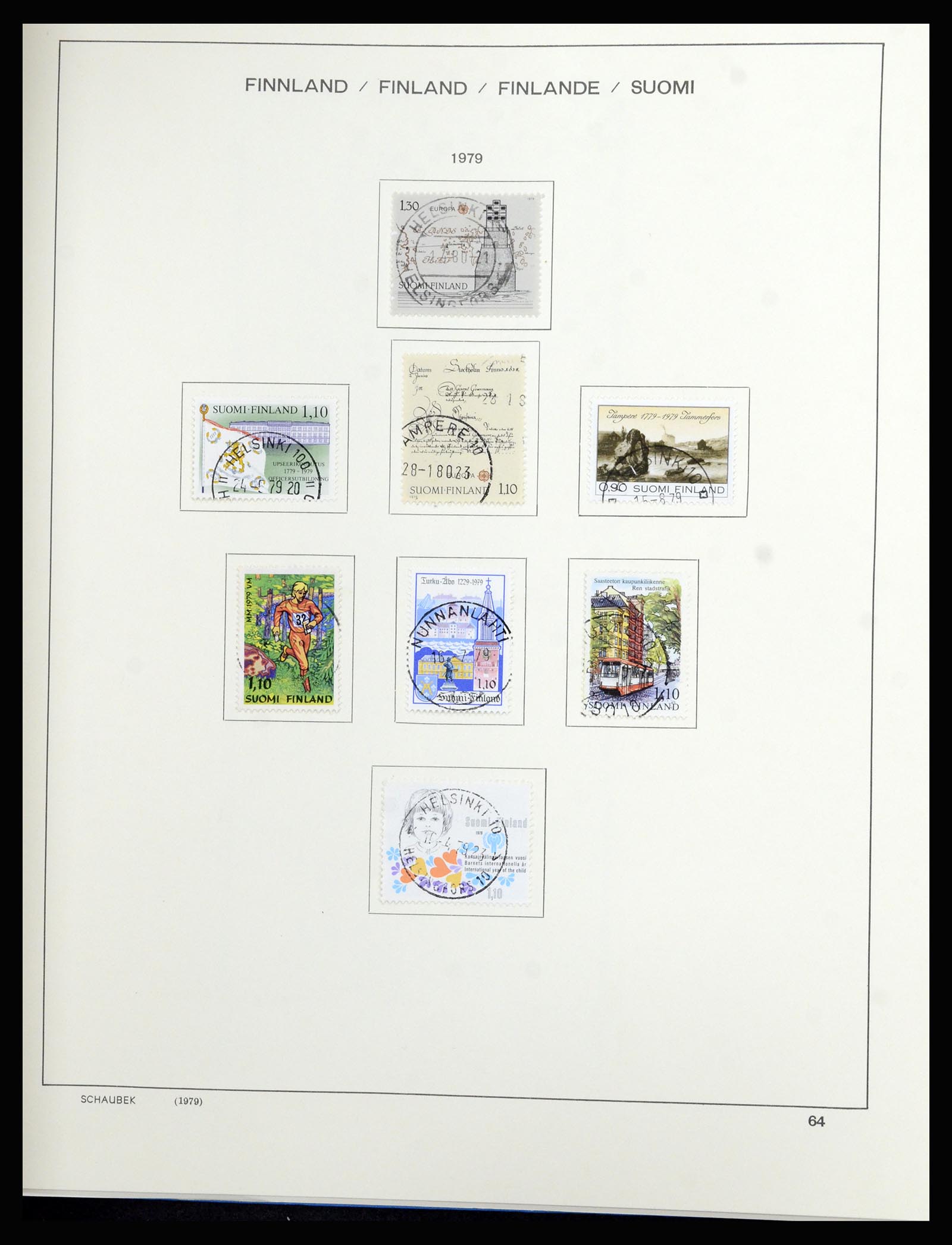 36977 059 - Postzegelverzameling 36977 Finland 1921-1980.
