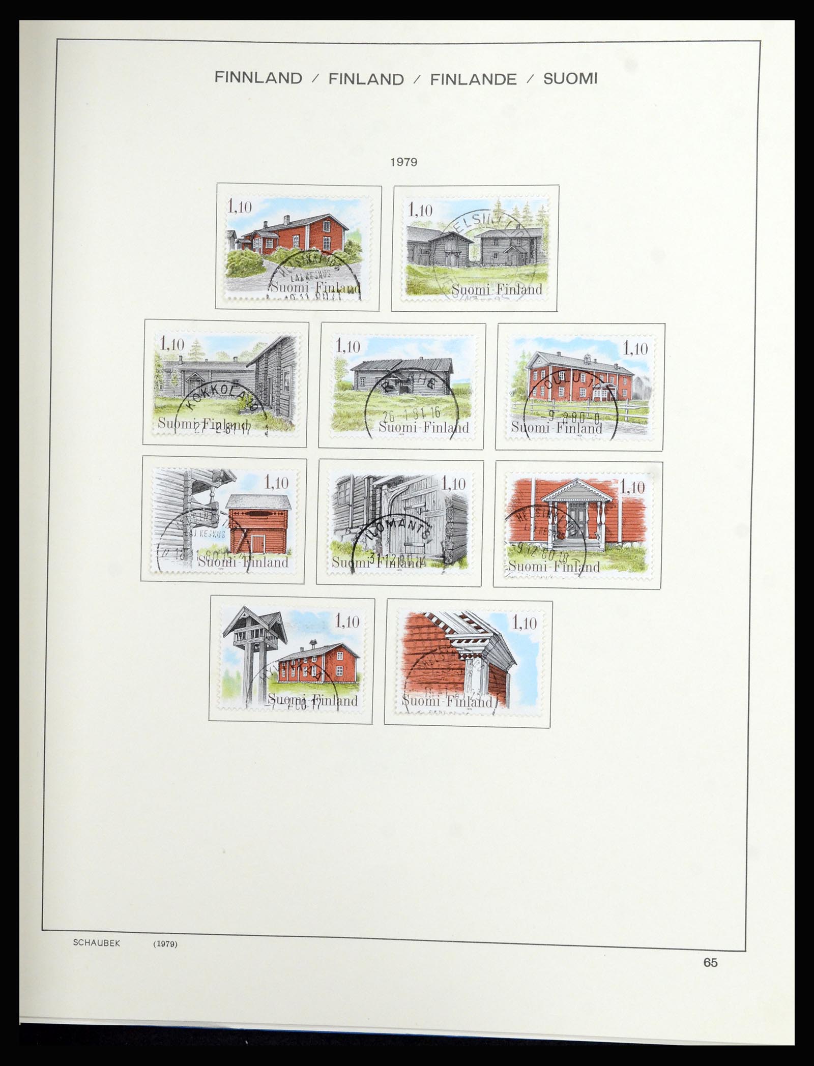 36977 061 - Postzegelverzameling 36977 Finland 1921-1980.