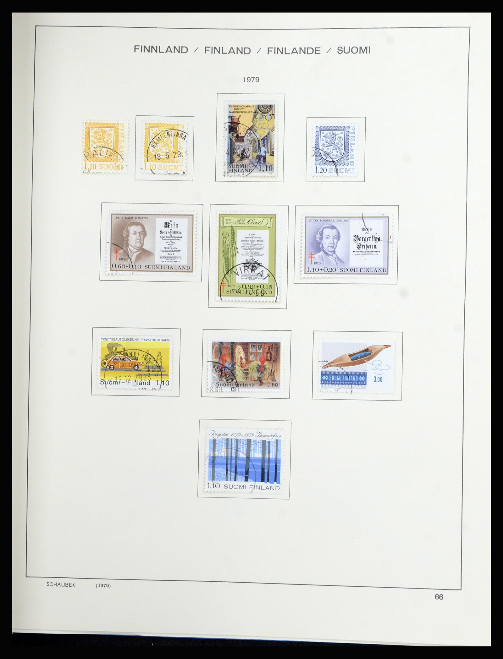 36977 062 - Postzegelverzameling 36977 Finland 1921-1980.