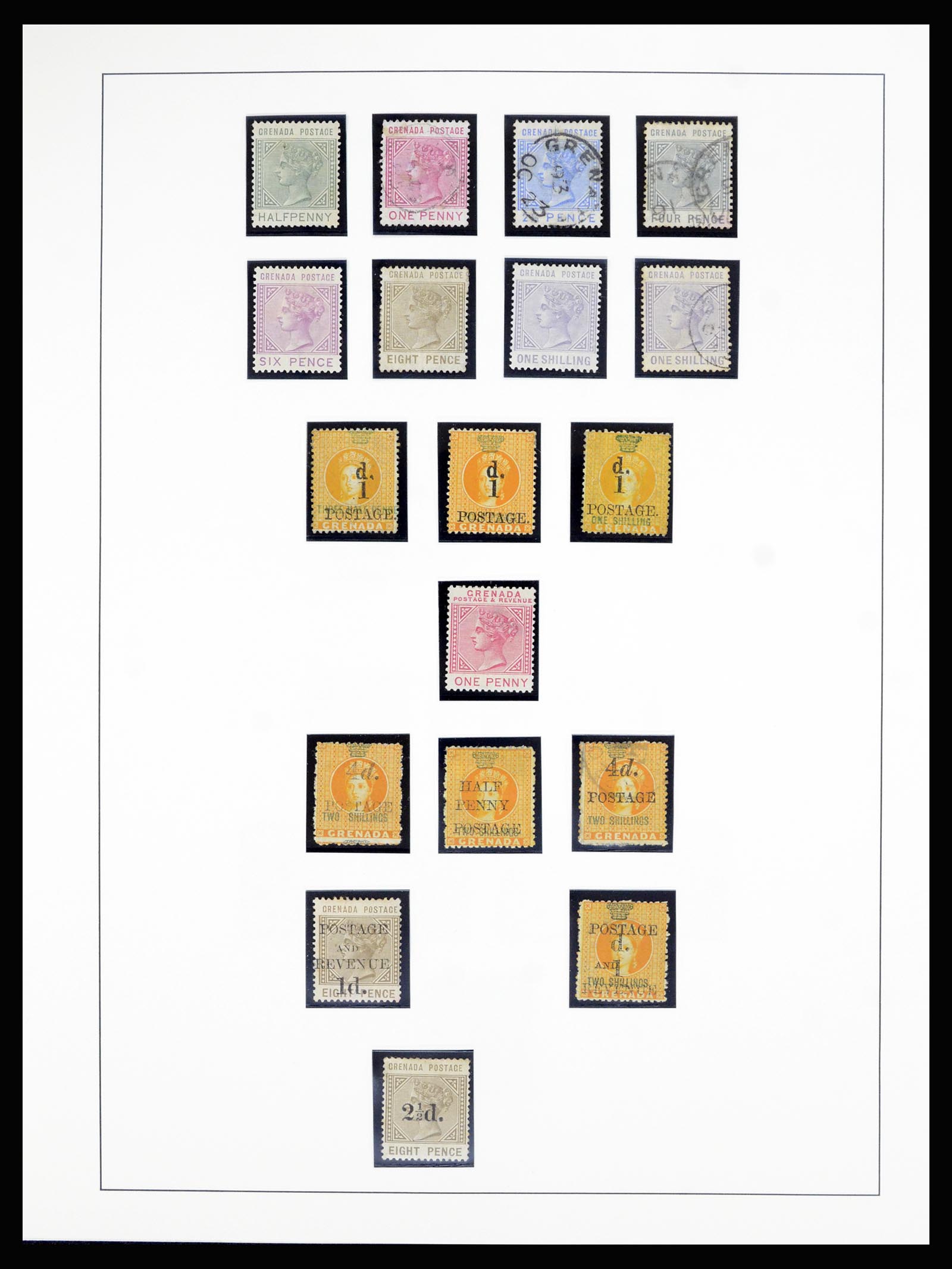 36979 002 - Postzegelverzameling 36979 Grenada 1861-1986.