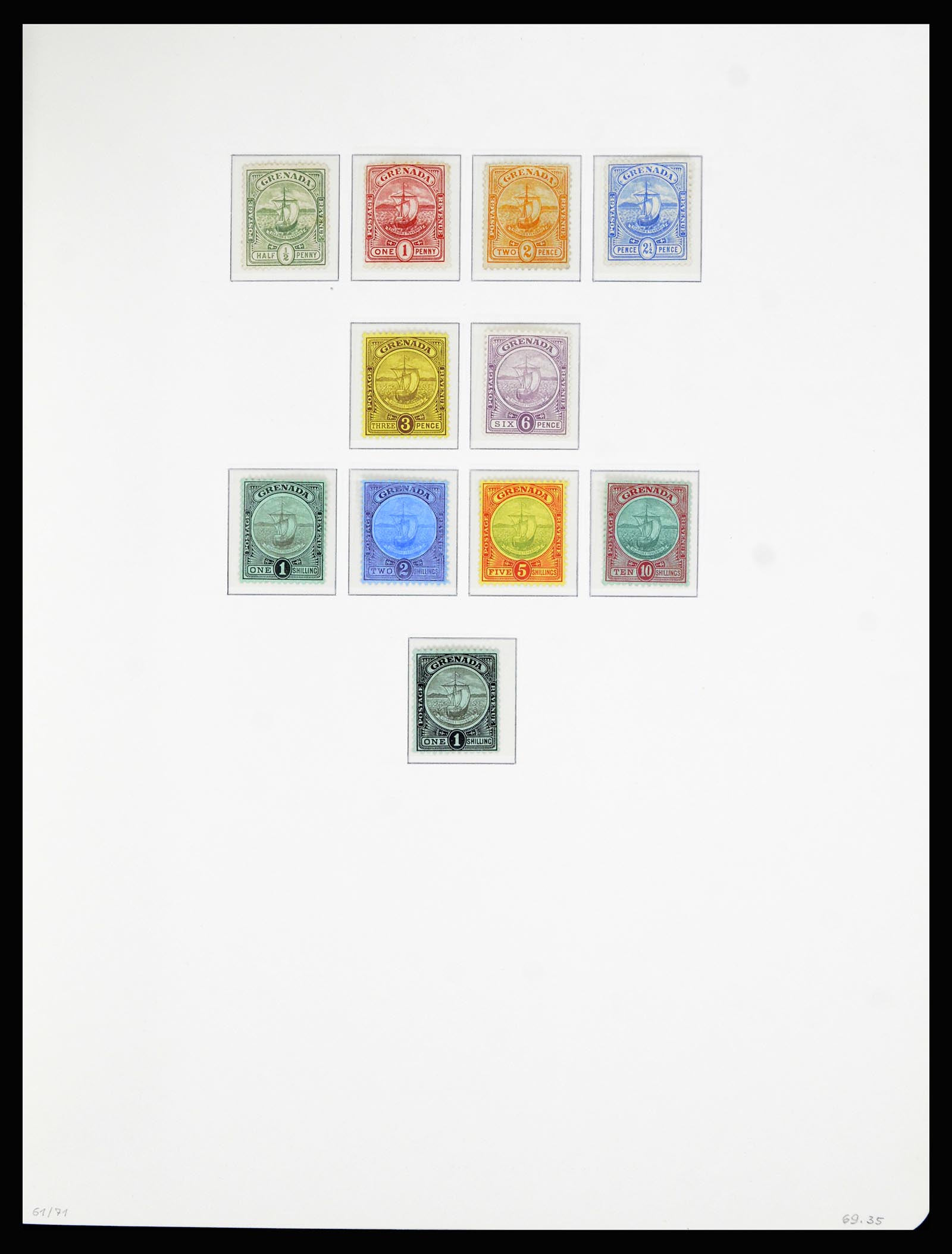 36979 005 - Postzegelverzameling 36979 Grenada 1861-1986.