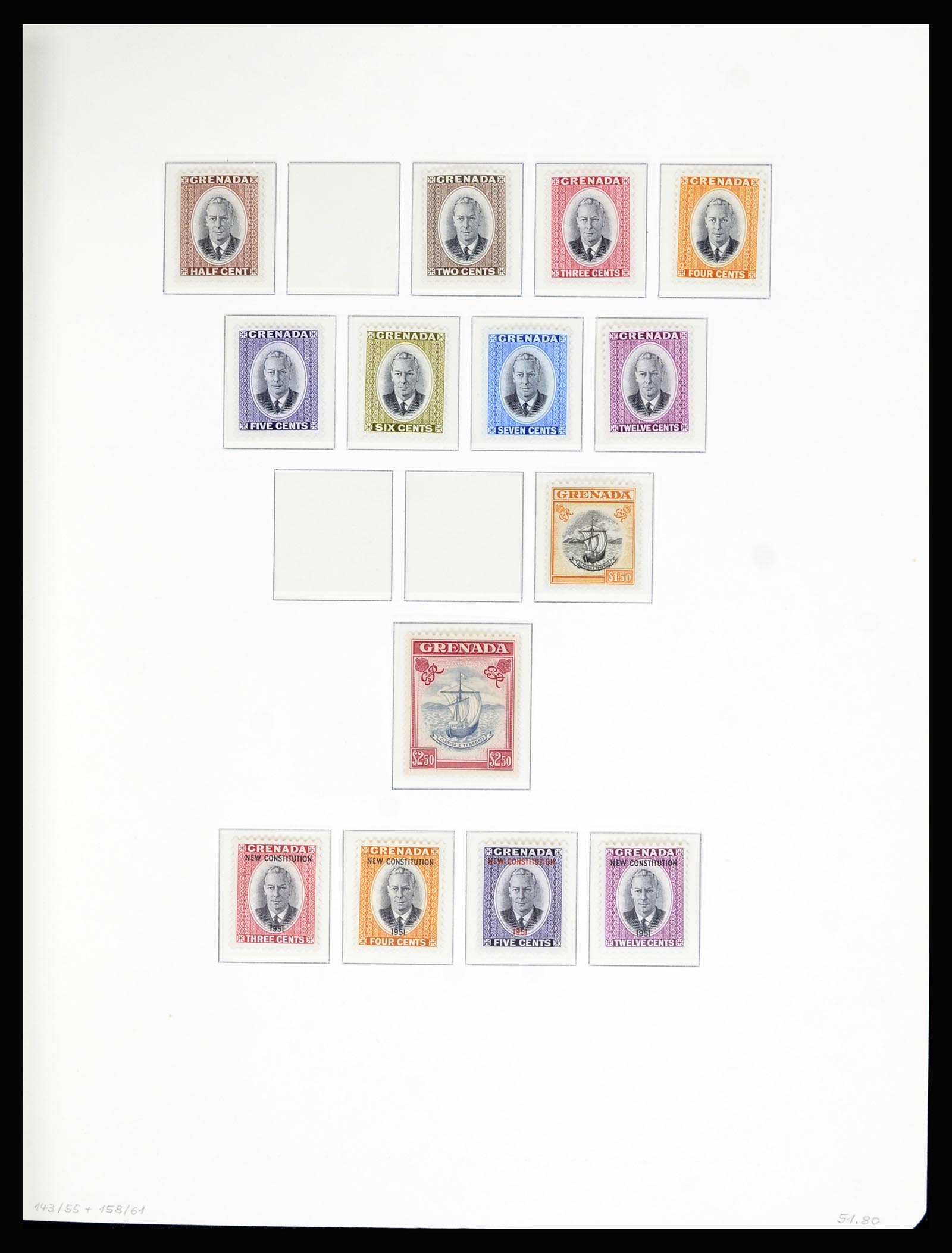 36979 012 - Postzegelverzameling 36979 Grenada 1861-1986.