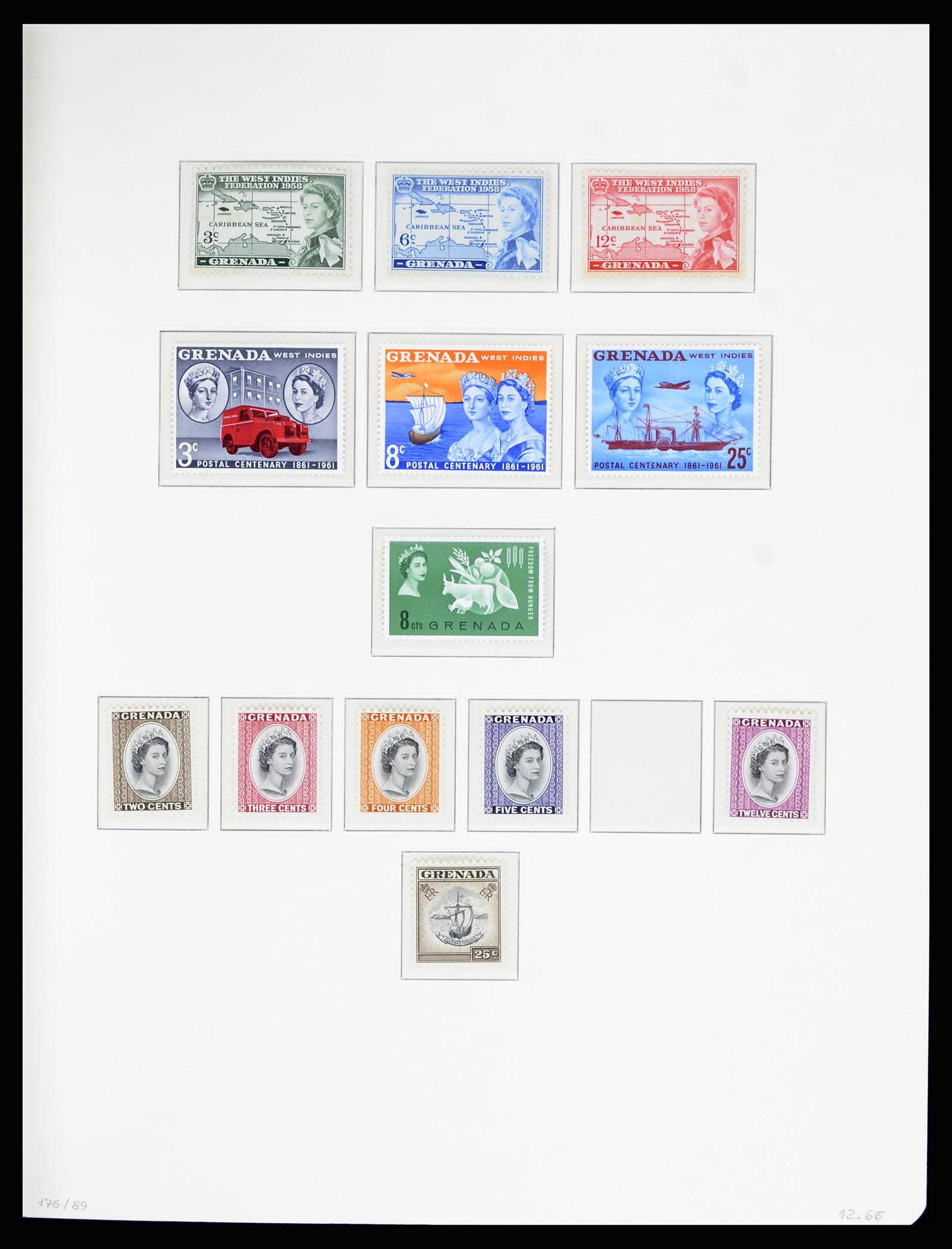 36979 014 - Postzegelverzameling 36979 Grenada 1861-1986.