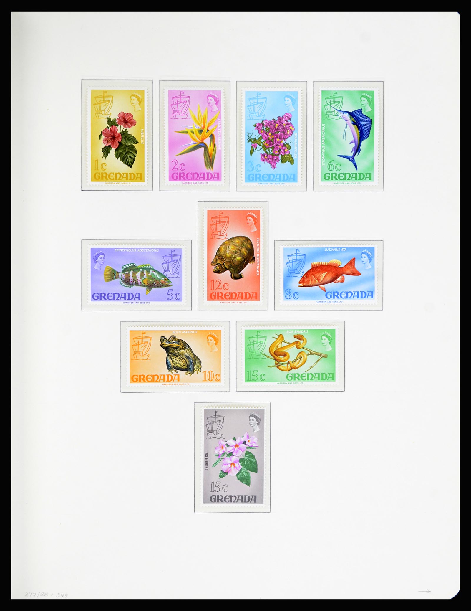 36979 022 - Postzegelverzameling 36979 Grenada 1861-1986.