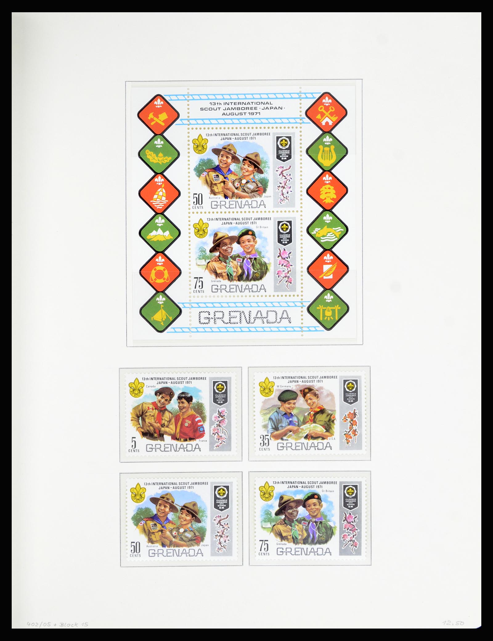 36979 043 - Postzegelverzameling 36979 Grenada 1861-1986.