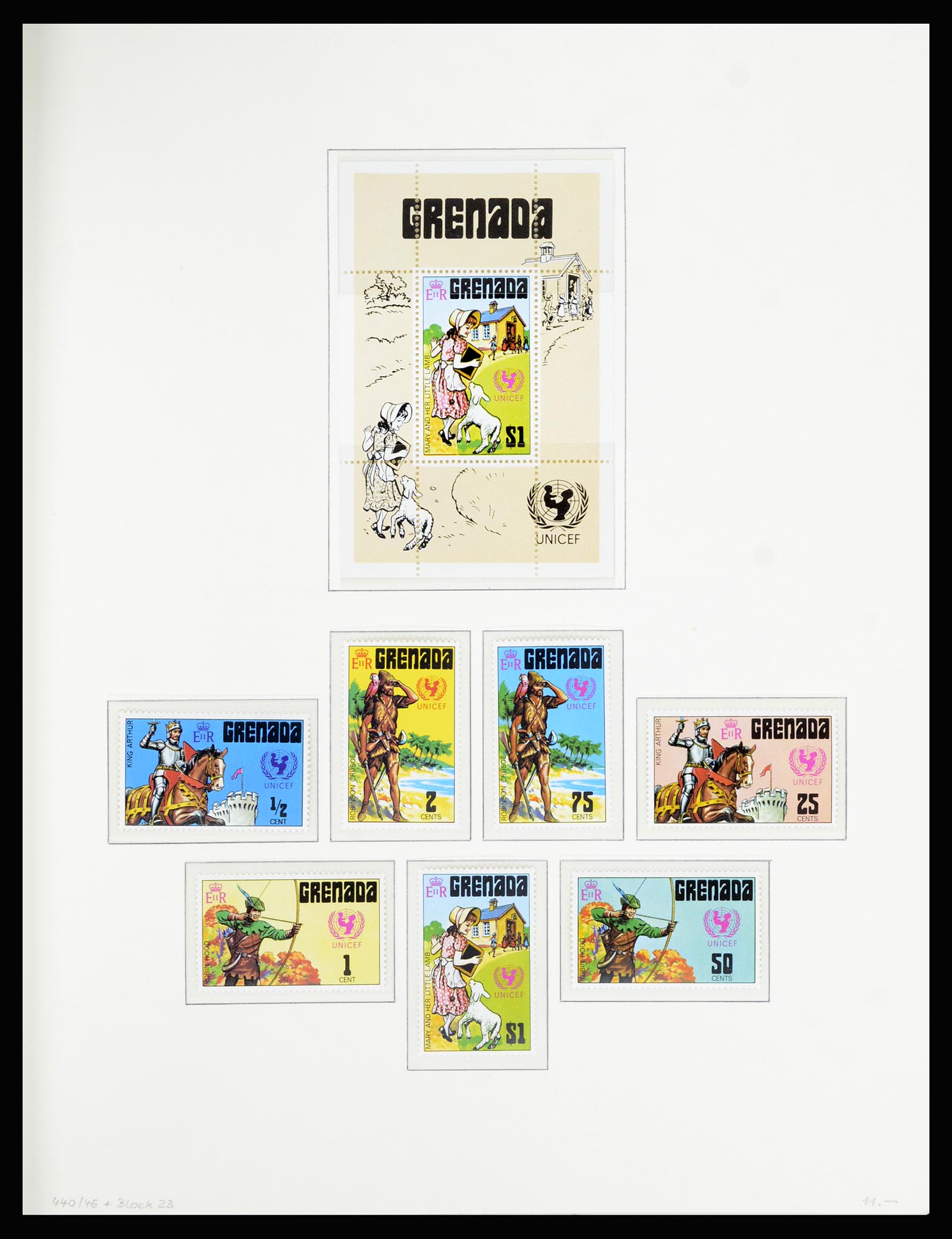 36979 052 - Postzegelverzameling 36979 Grenada 1861-1986.