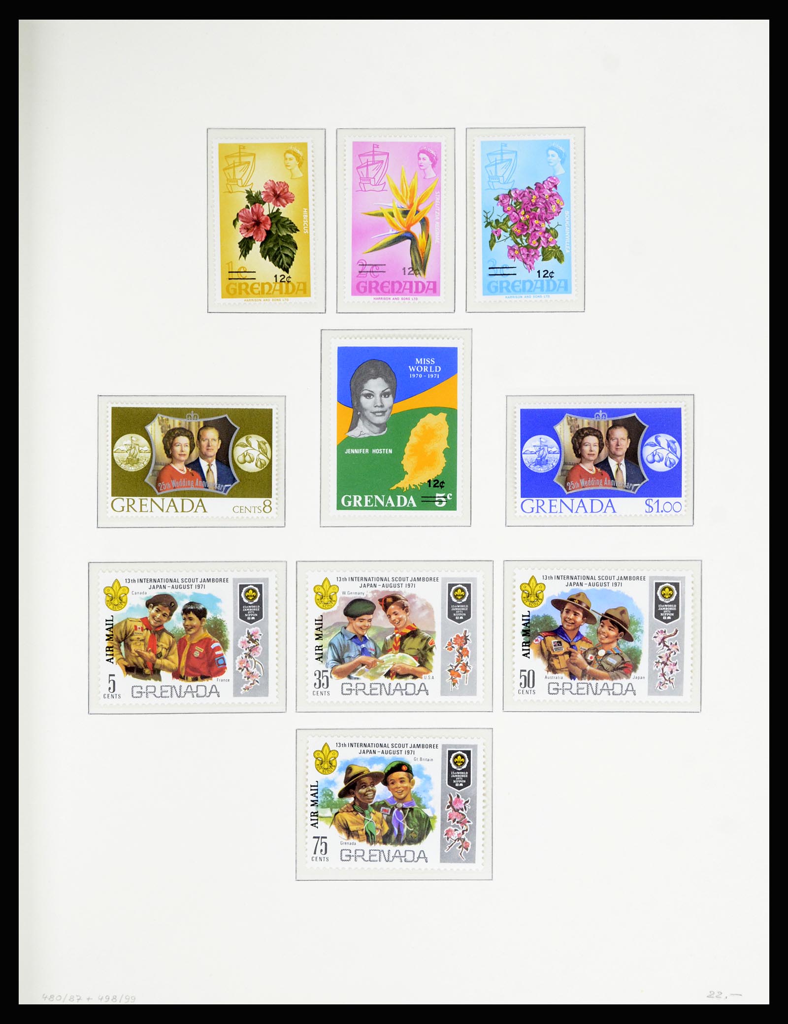 36979 055 - Postzegelverzameling 36979 Grenada 1861-1986.