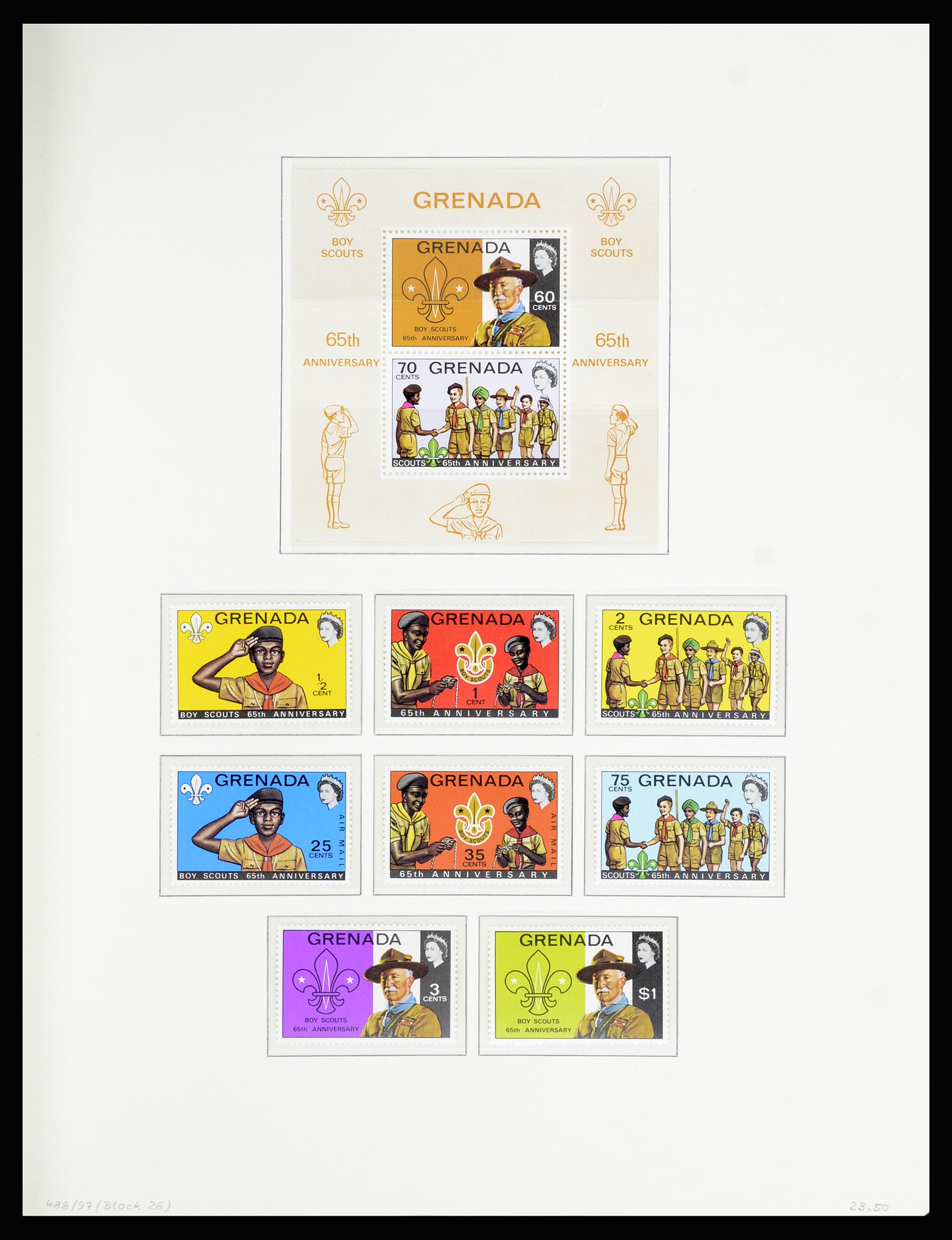 36979 056 - Postzegelverzameling 36979 Grenada 1861-1986.