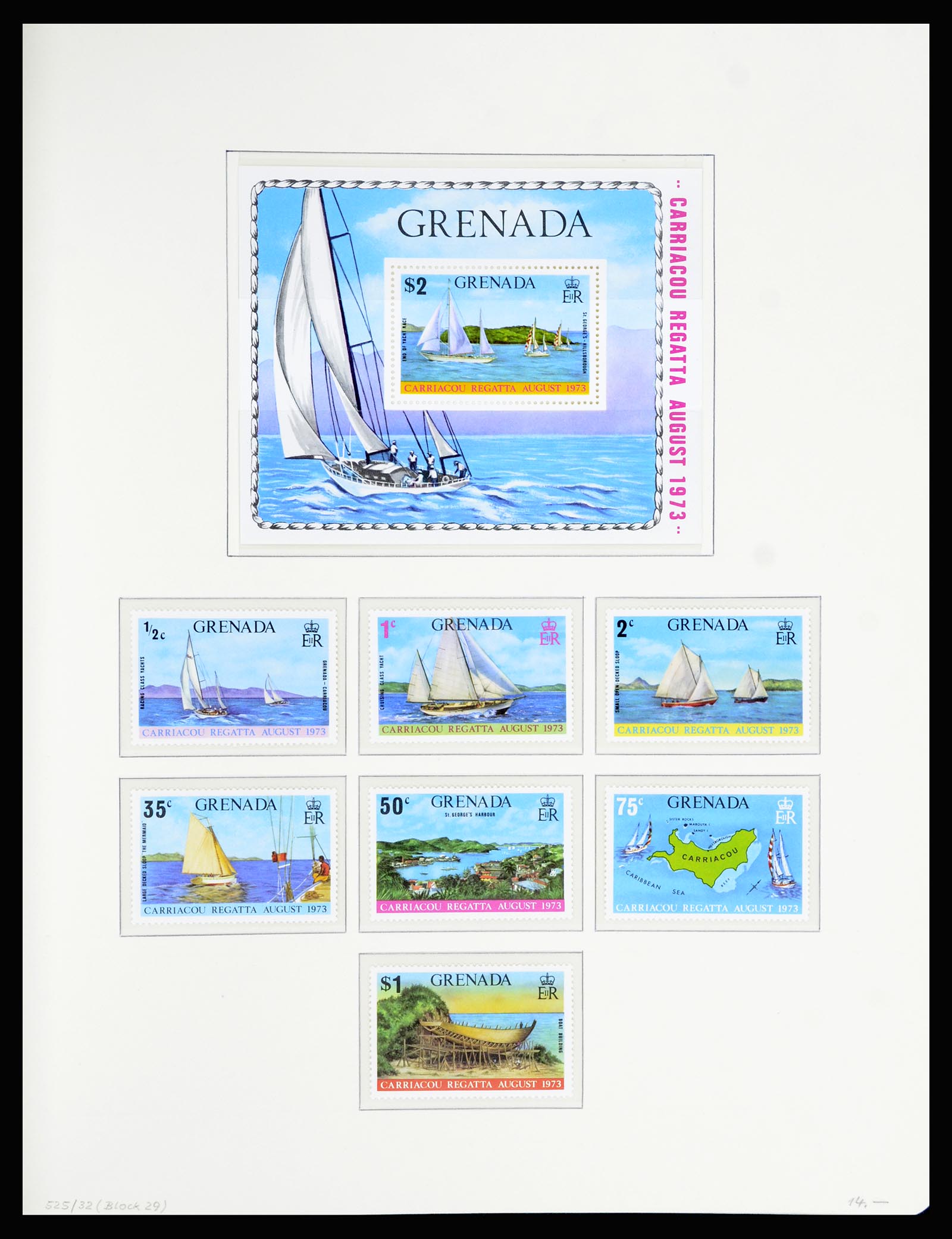 36979 060 - Postzegelverzameling 36979 Grenada 1861-1986.