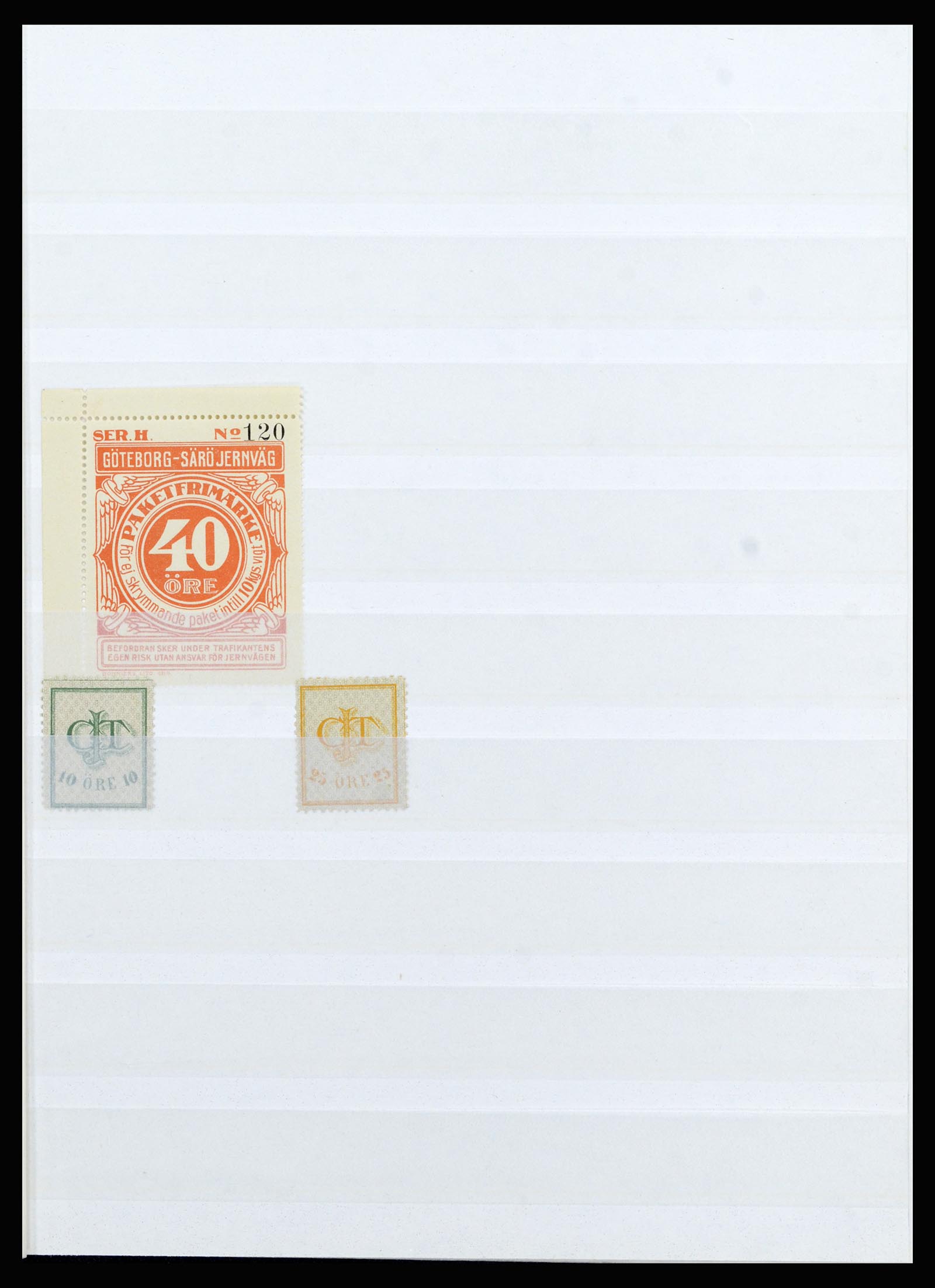 36981 001 - Postzegelverzameling 36981 Scandinavië spoorwegzegels.