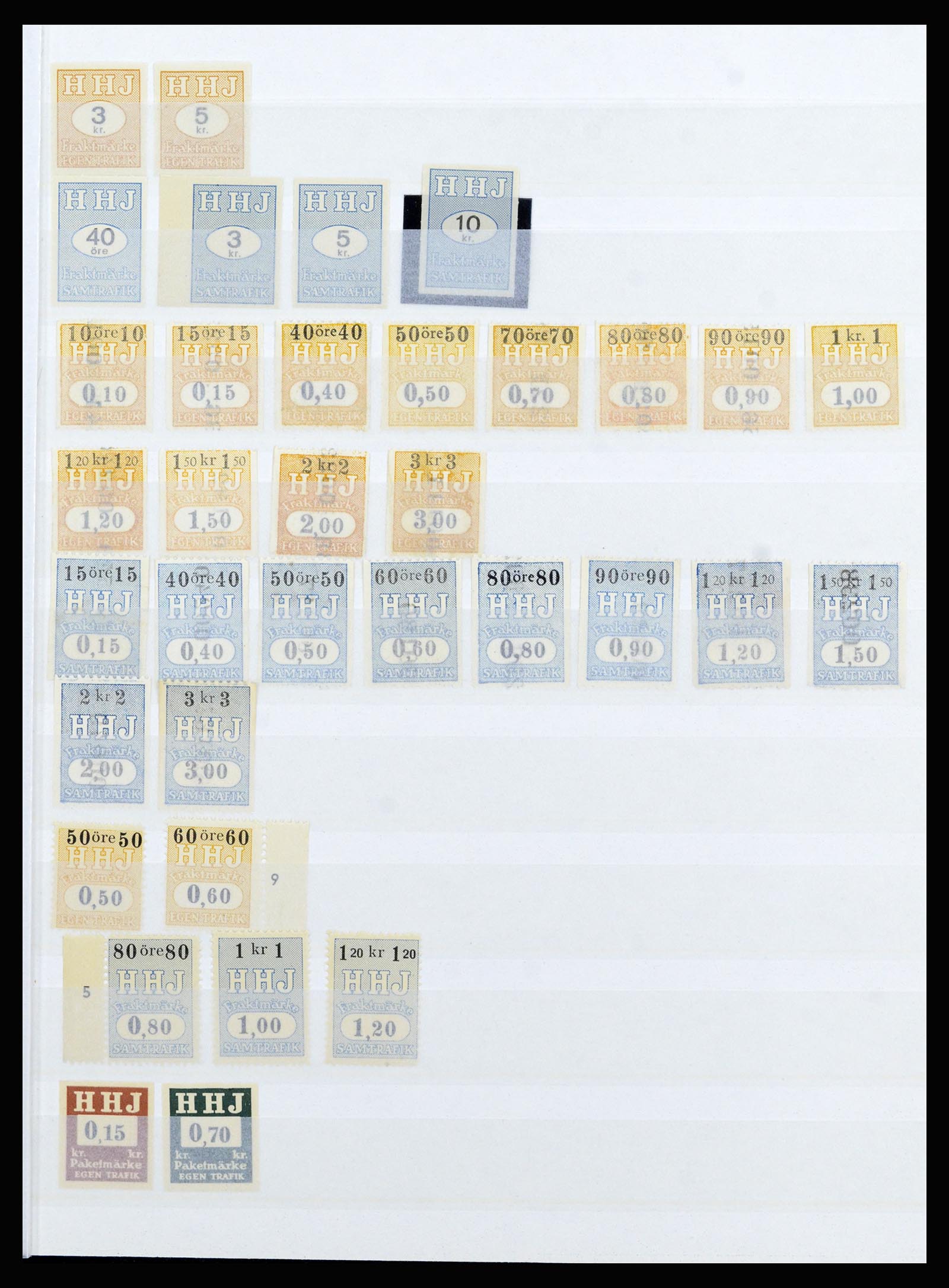 36981 003 - Stamp collection 36981 Scandinavia railroadstamps.