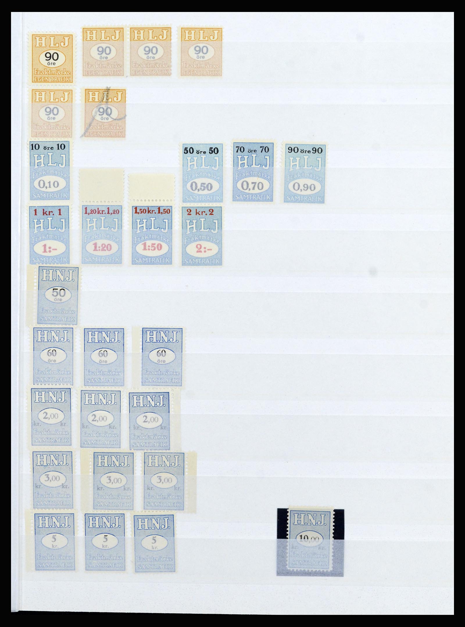 36981 005 - Postzegelverzameling 36981 Scandinavië spoorwegzegels.