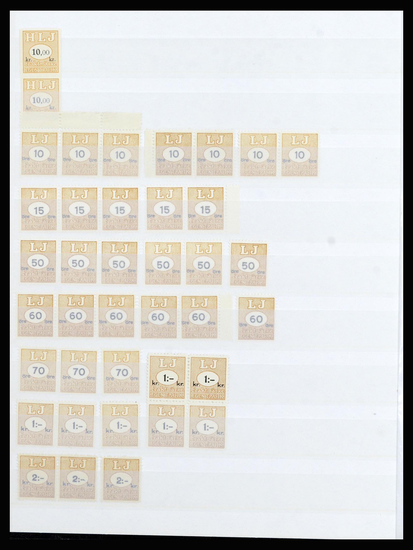 36981 010 - Stamp collection 36981 Scandinavia railroadstamps.