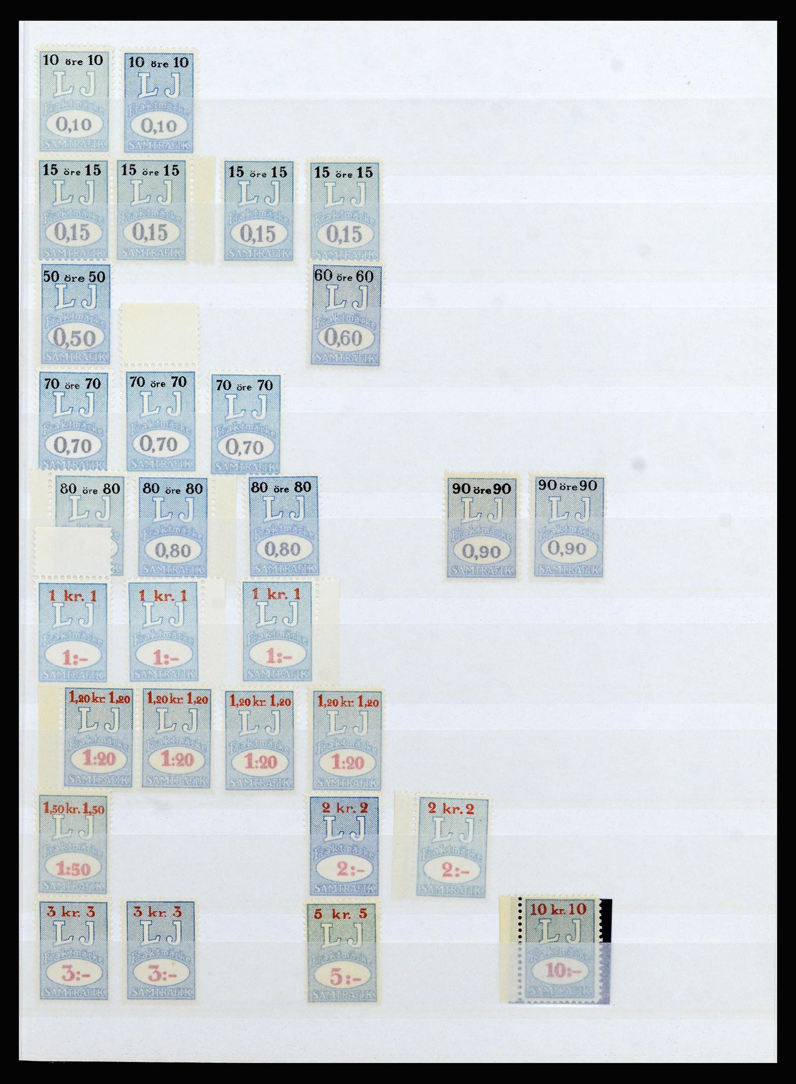 36981 011 - Stamp collection 36981 Scandinavia railroadstamps.