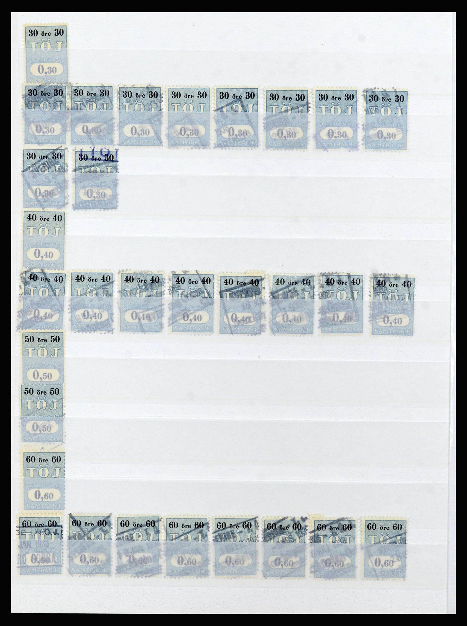 36981 020 - Postzegelverzameling 36981 Scandinavië spoorwegzegels.