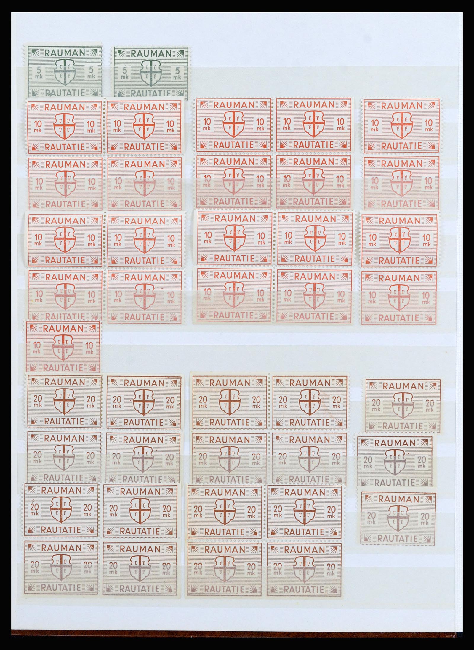 36981 035 - Postzegelverzameling 36981 Scandinavië spoorwegzegels.