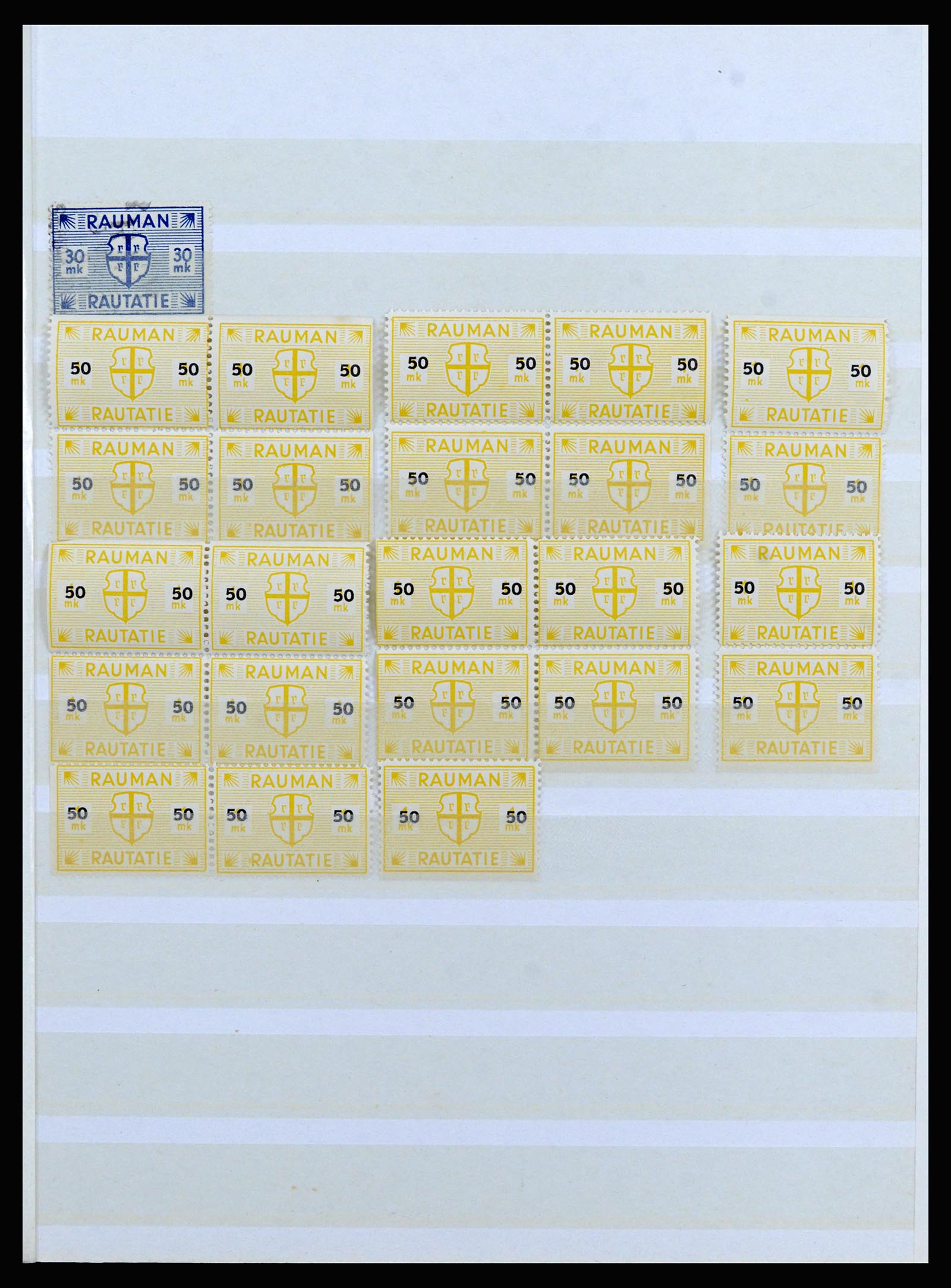 36981 036 - Postzegelverzameling 36981 Scandinavië spoorwegzegels.