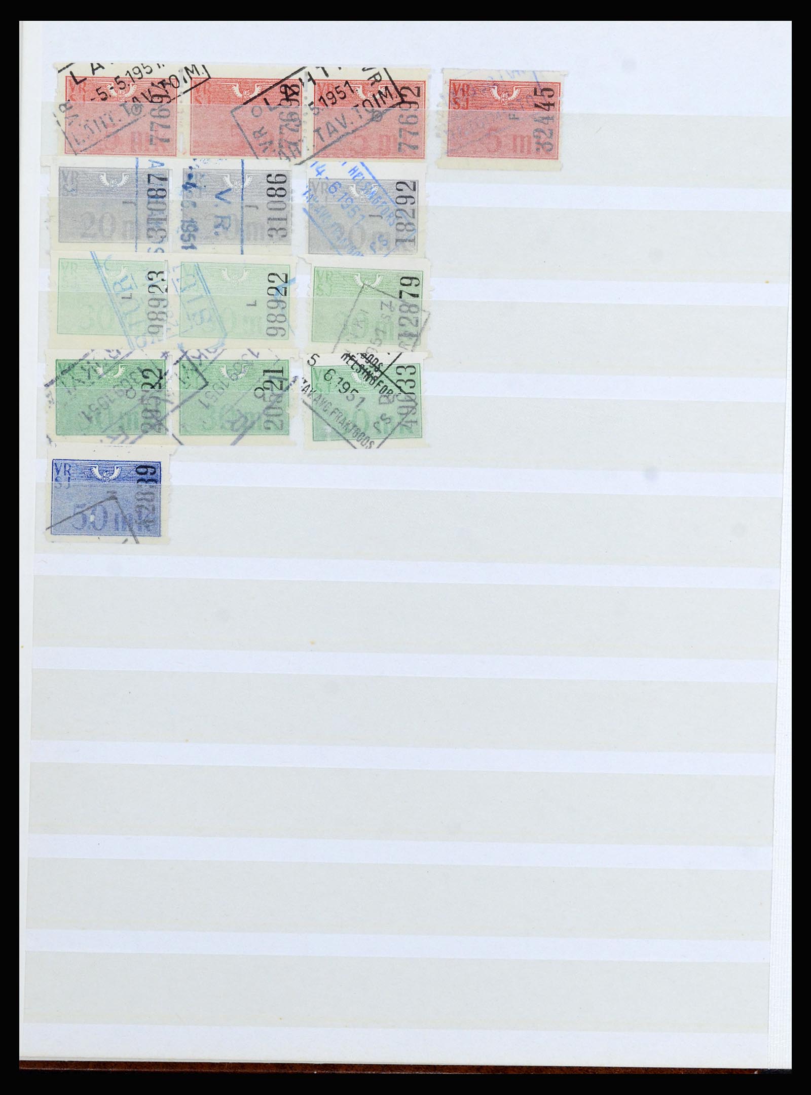 36981 041 - Postzegelverzameling 36981 Scandinavië spoorwegzegels.