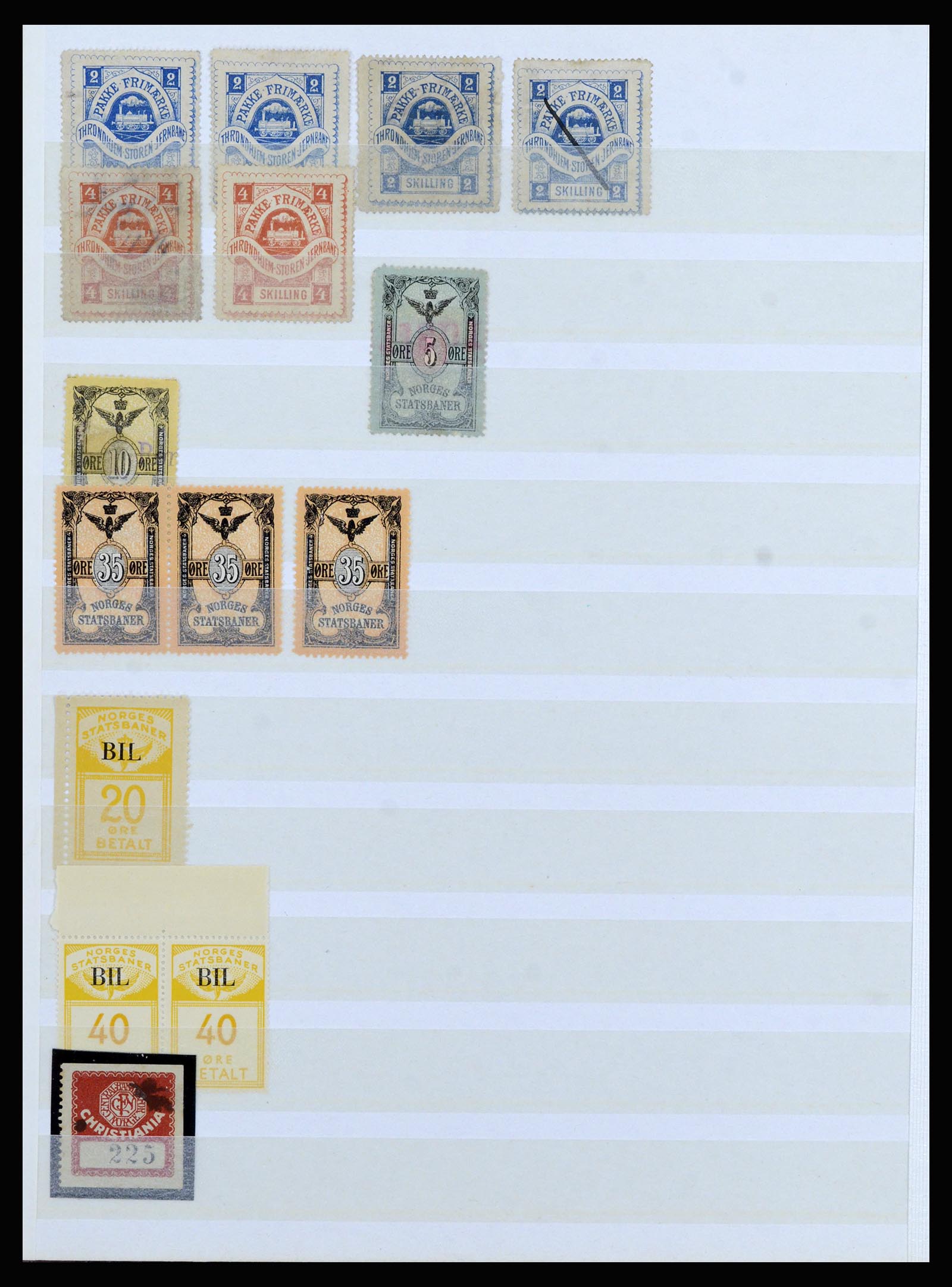 36981 049 - Postzegelverzameling 36981 Scandinavië spoorwegzegels.