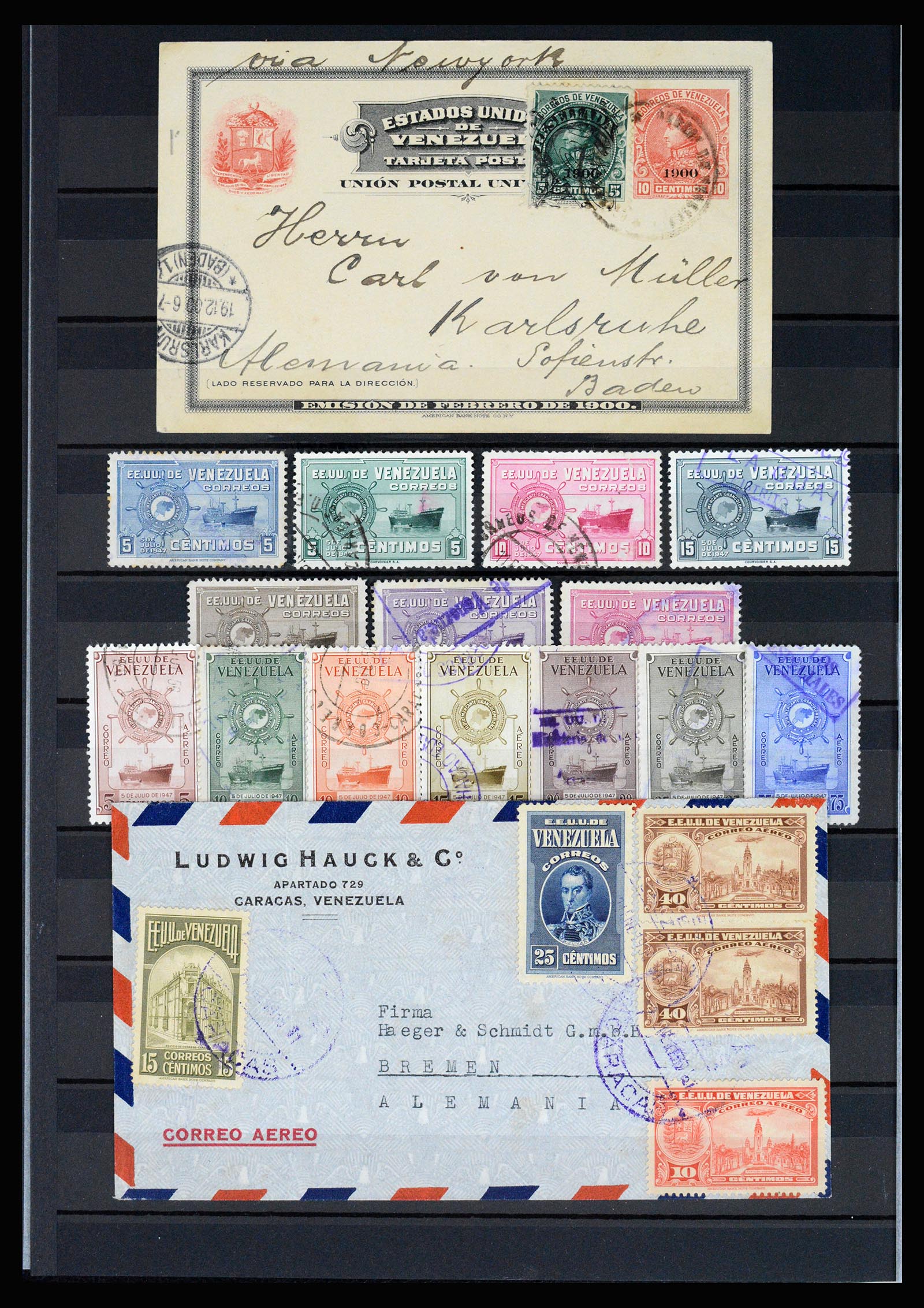 36987 008 - Stamp collection 36987 Venezuela 1860-1995.