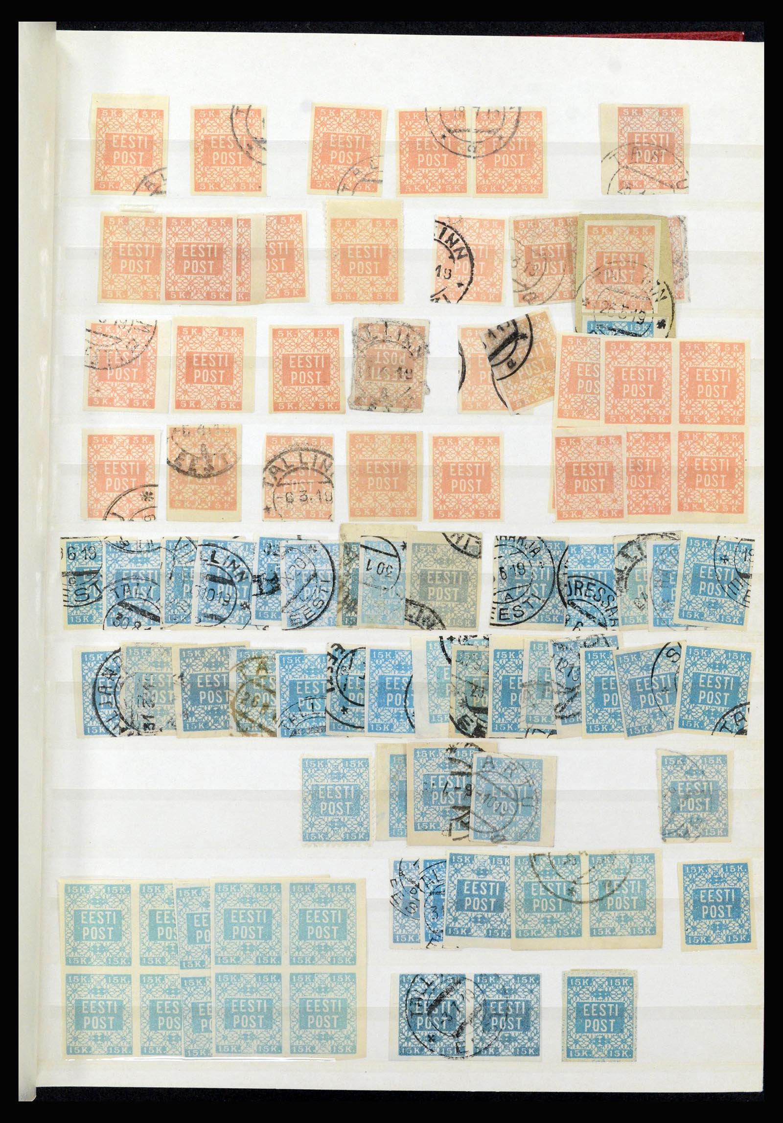 36992 001 - Postzegelverzameling 36992 Estland 1858(!)-1942.