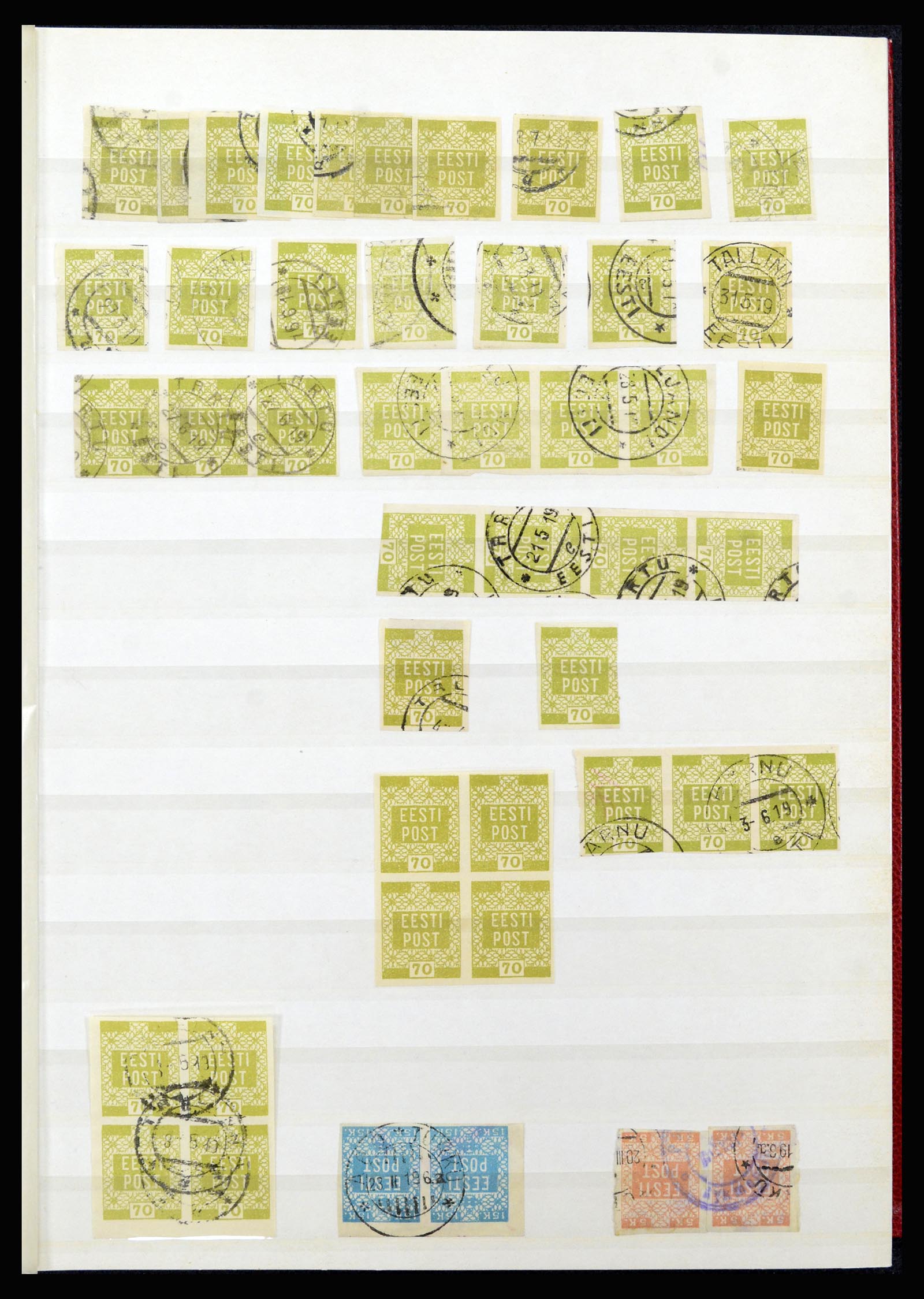36992 003 - Postzegelverzameling 36992 Estland 1858(!)-1942.