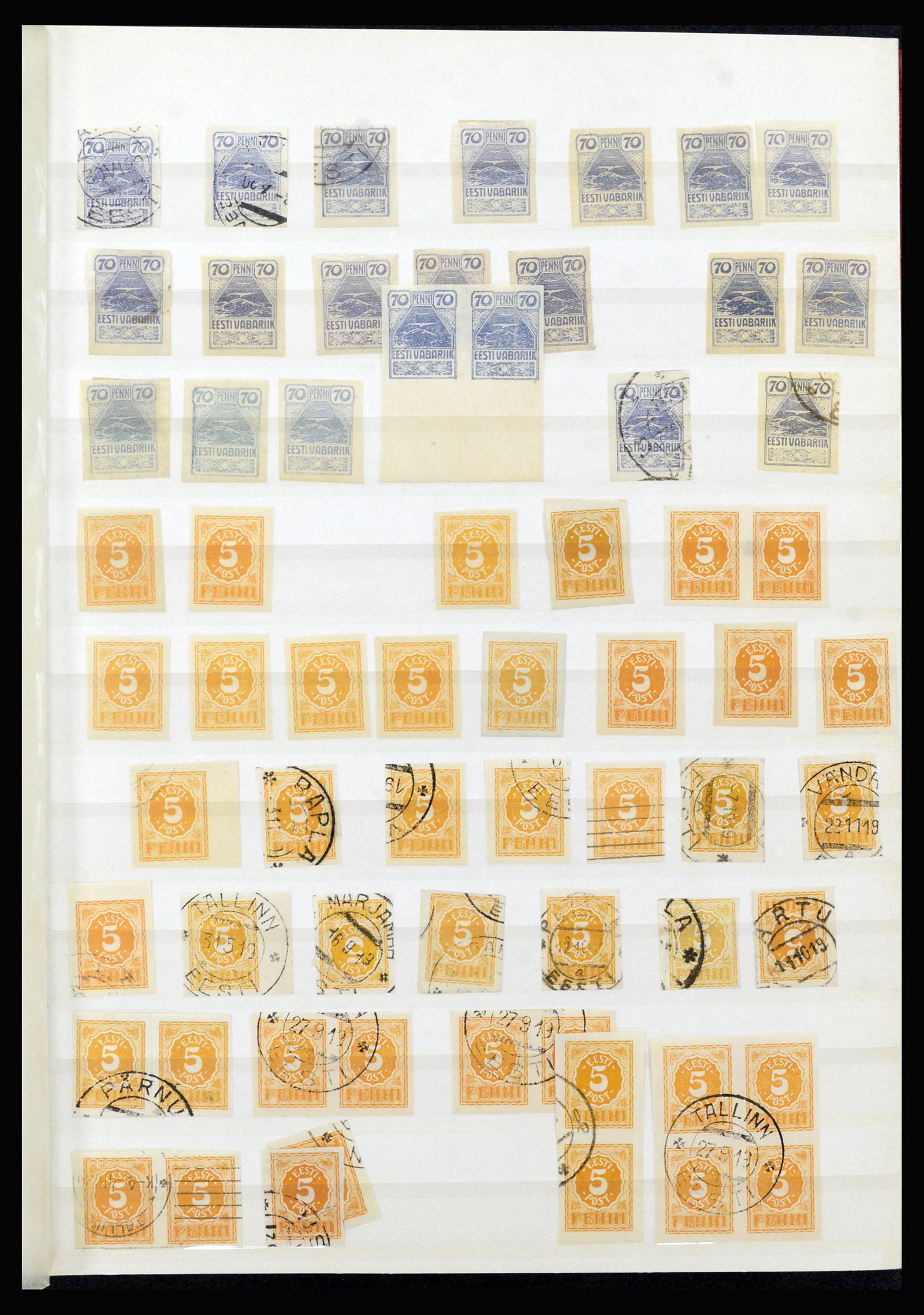 36992 005 - Postzegelverzameling 36992 Estland 1858(!)-1942.