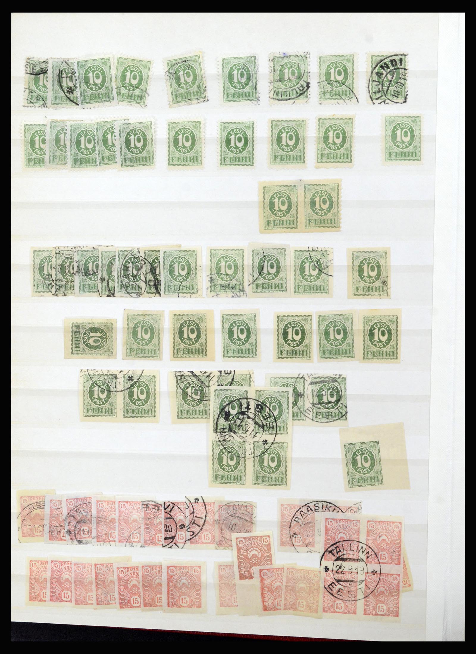 36992 006 - Postzegelverzameling 36992 Estland 1858(!)-1942.
