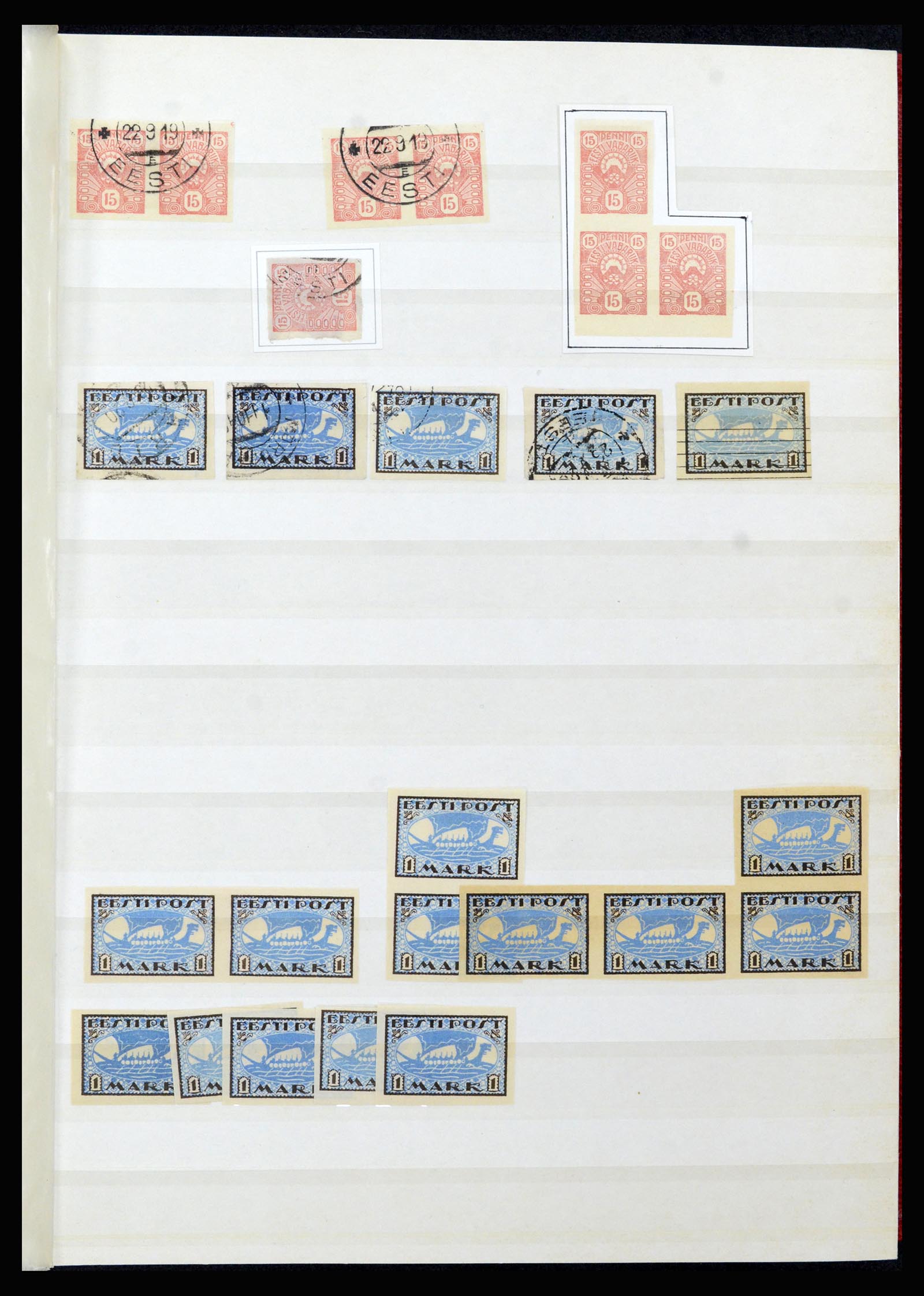 36992 007 - Stamp collection 36992 Estonia 1858(!)-1942.