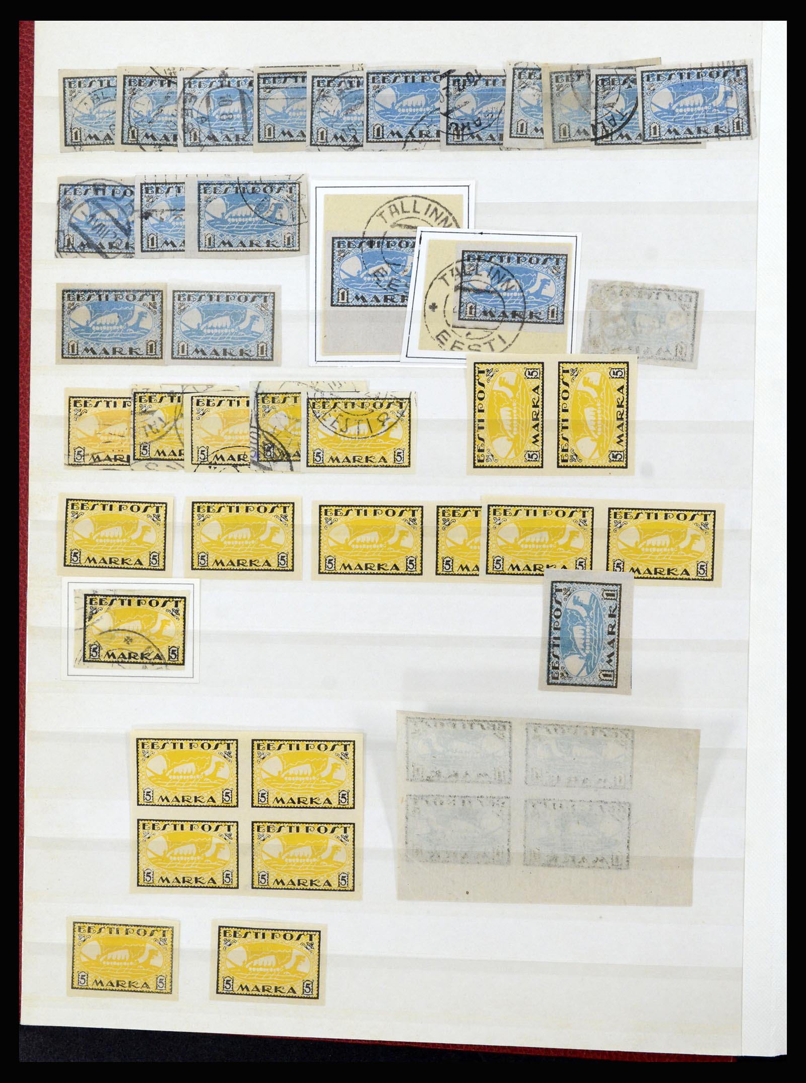 36992 008 - Postzegelverzameling 36992 Estland 1858(!)-1942.