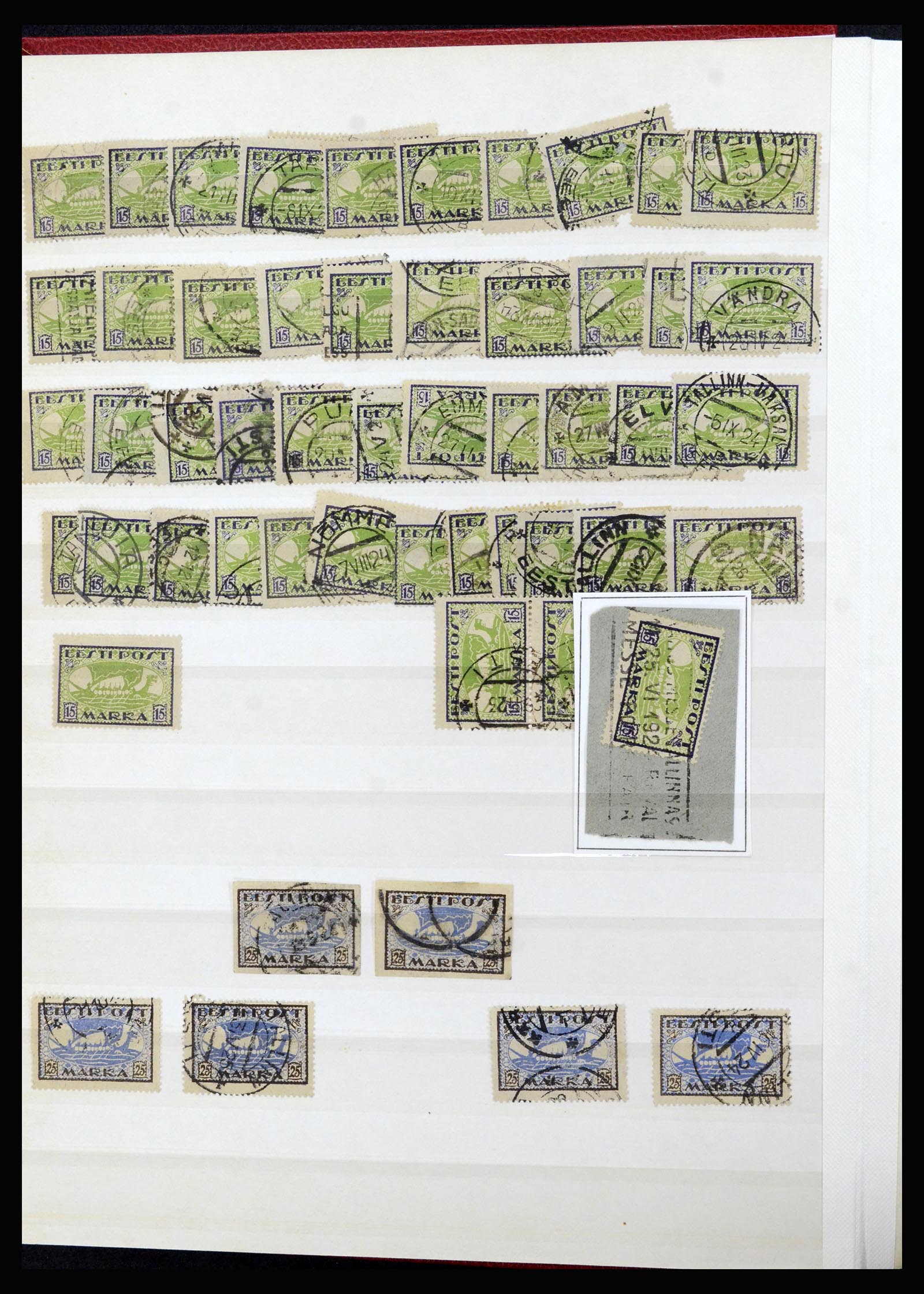 36992 010 - Postzegelverzameling 36992 Estland 1858(!)-1942.