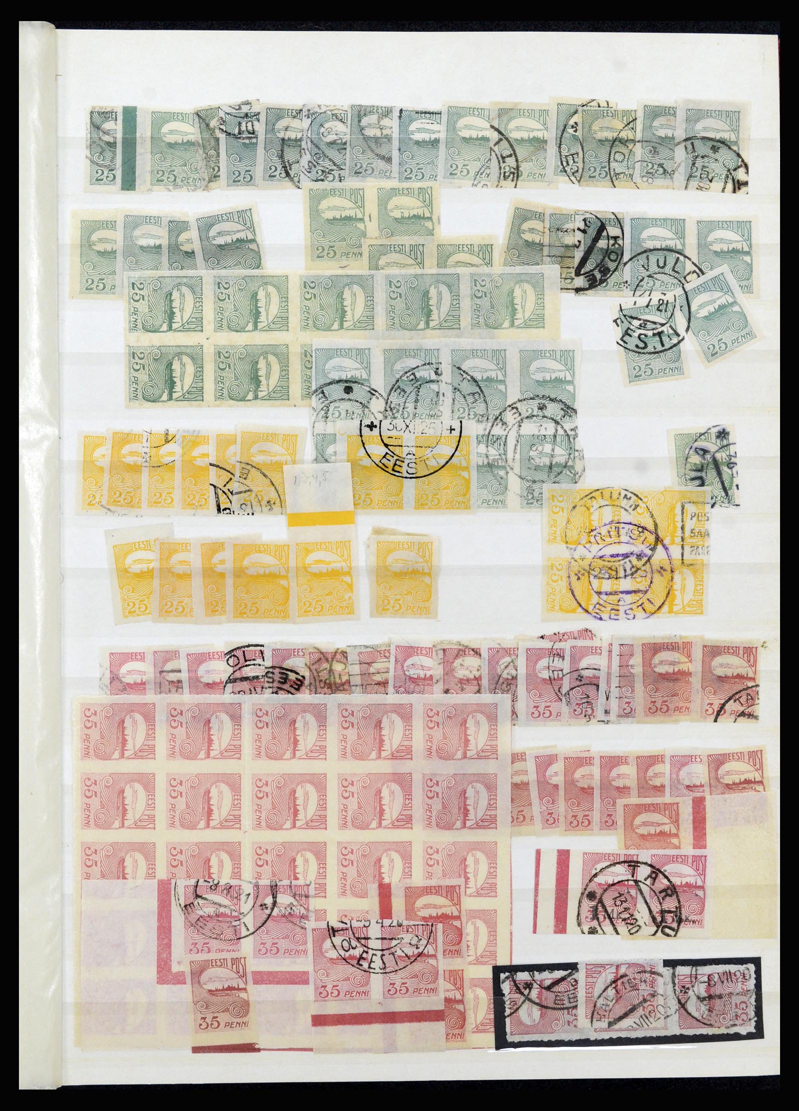 36992 011 - Postzegelverzameling 36992 Estland 1858(!)-1942.