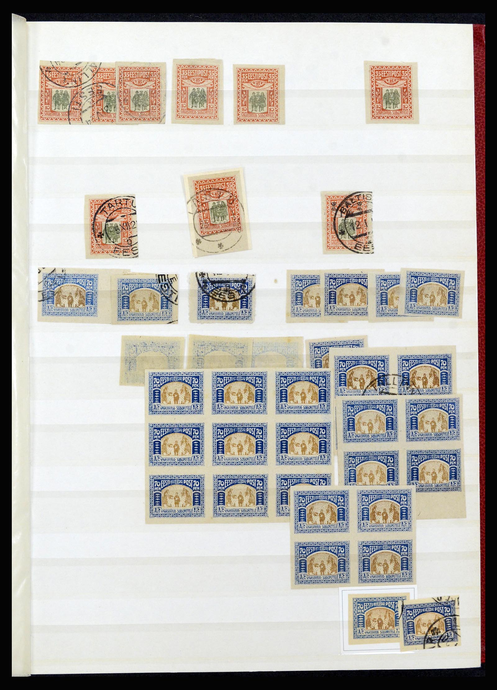 36992 015 - Postzegelverzameling 36992 Estland 1858(!)-1942.