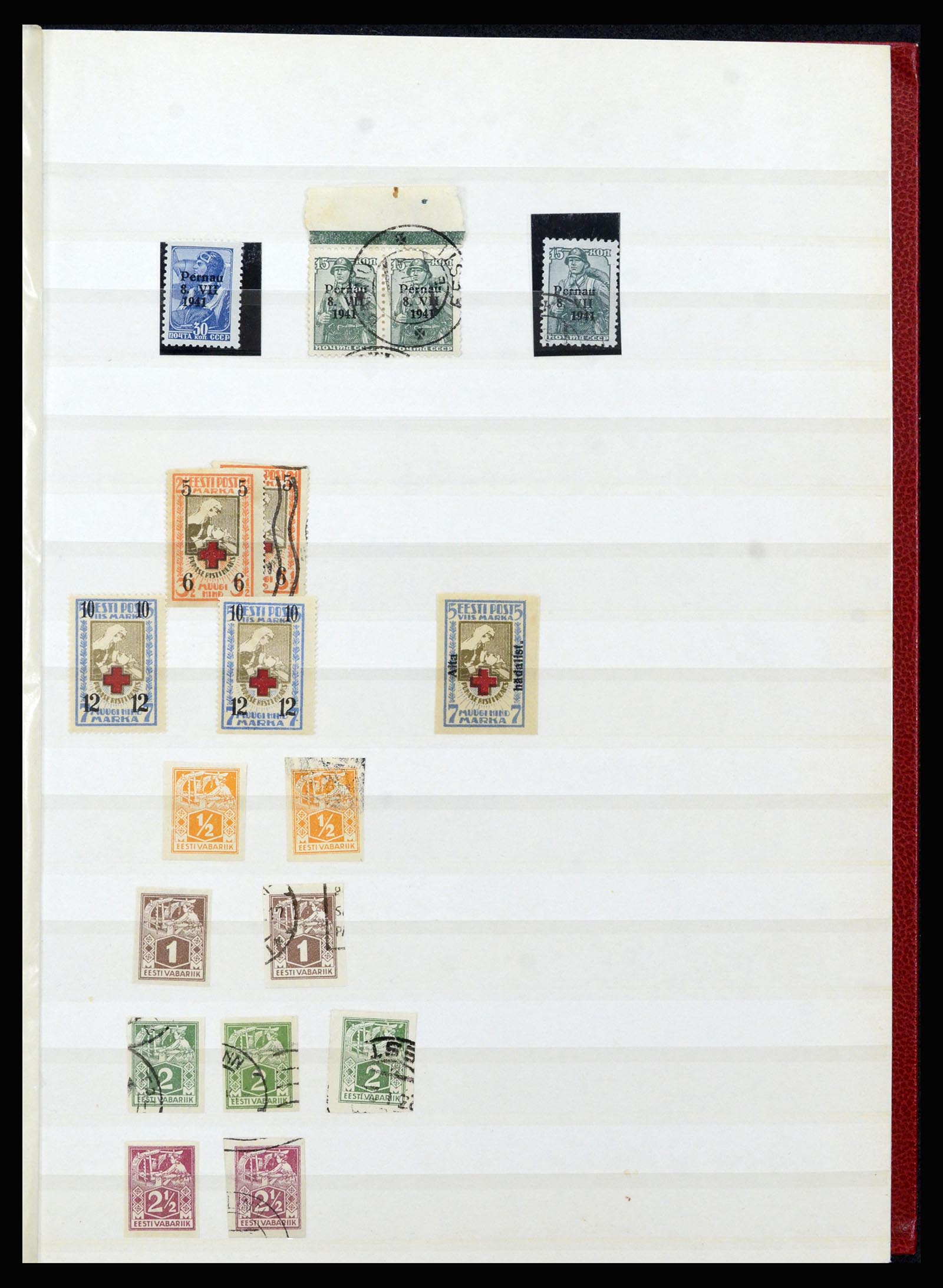 36992 017 - Stamp collection 36992 Estonia 1858(!)-1942.