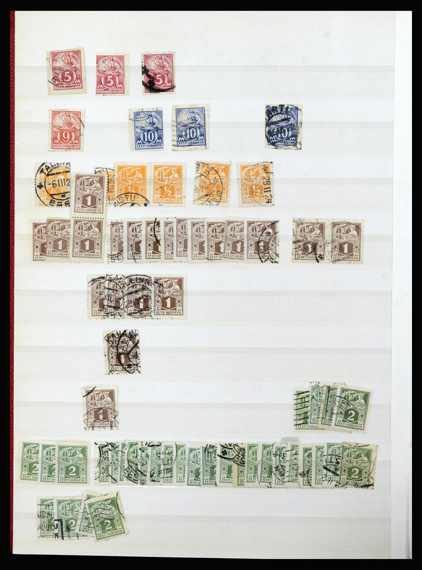36992 018 - Stamp collection 36992 Estonia 1858(!)-1942.