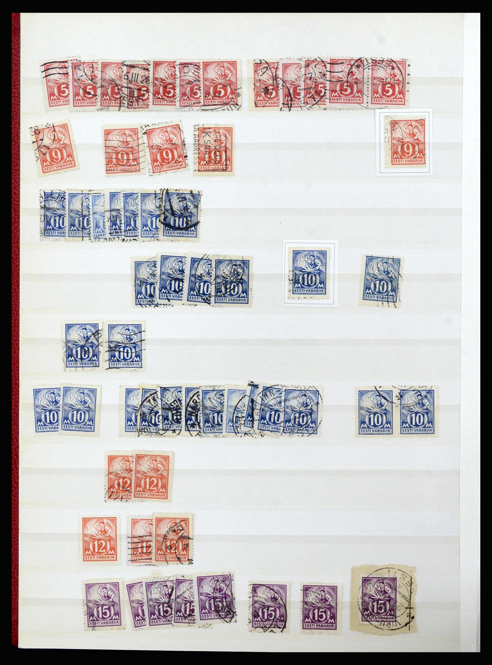 36992 020 - Postzegelverzameling 36992 Estland 1858(!)-1942.
