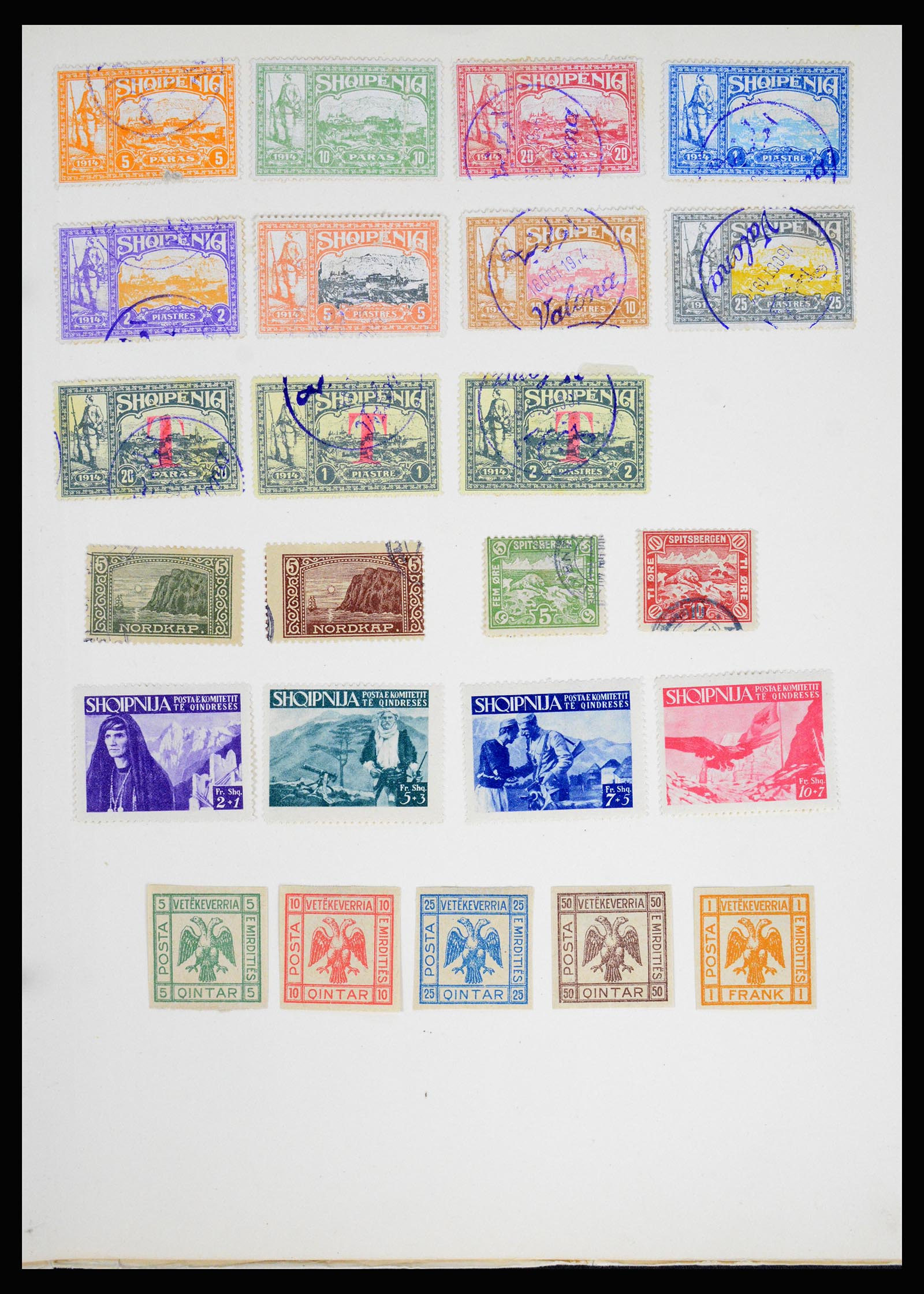36994 010 - Postzegelverzameling 36994 Wereld vervalsingen 1843-1940.