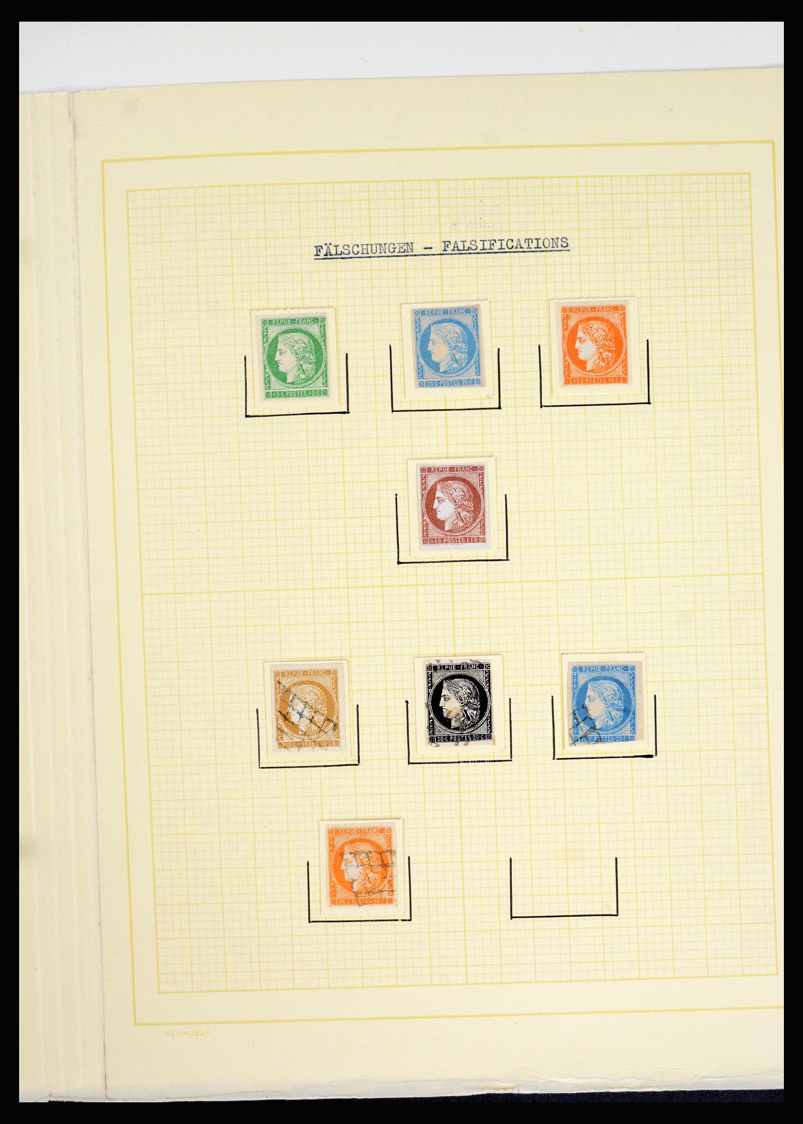 36994 013 - Postzegelverzameling 36994 Wereld vervalsingen 1843-1940.