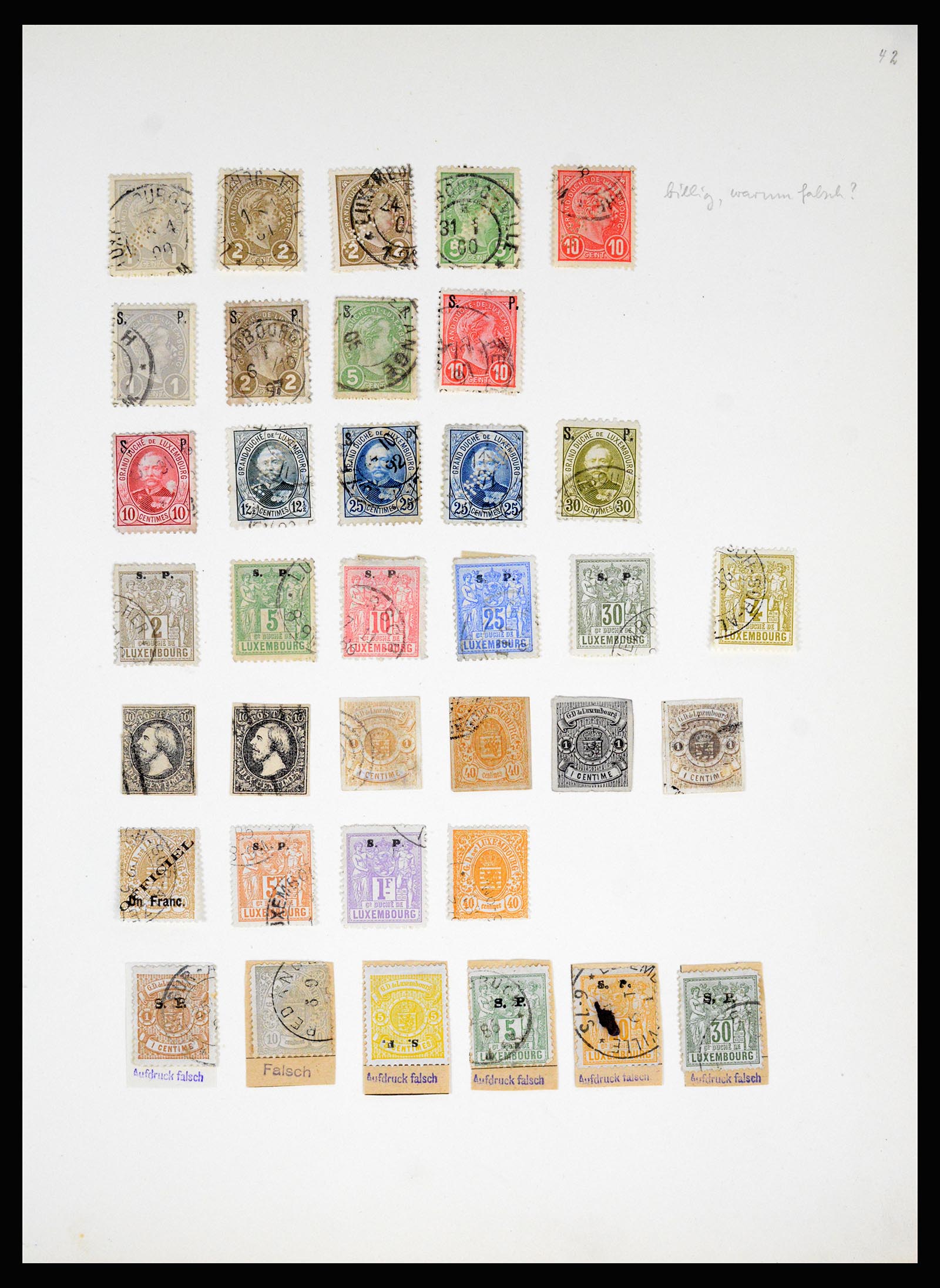 36994 022 - Postzegelverzameling 36994 Wereld vervalsingen 1843-1940.
