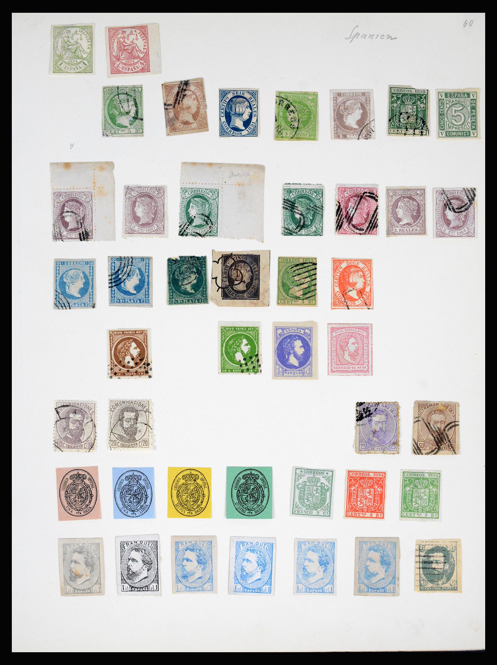 36994 034 - Postzegelverzameling 36994 Wereld vervalsingen 1843-1940.