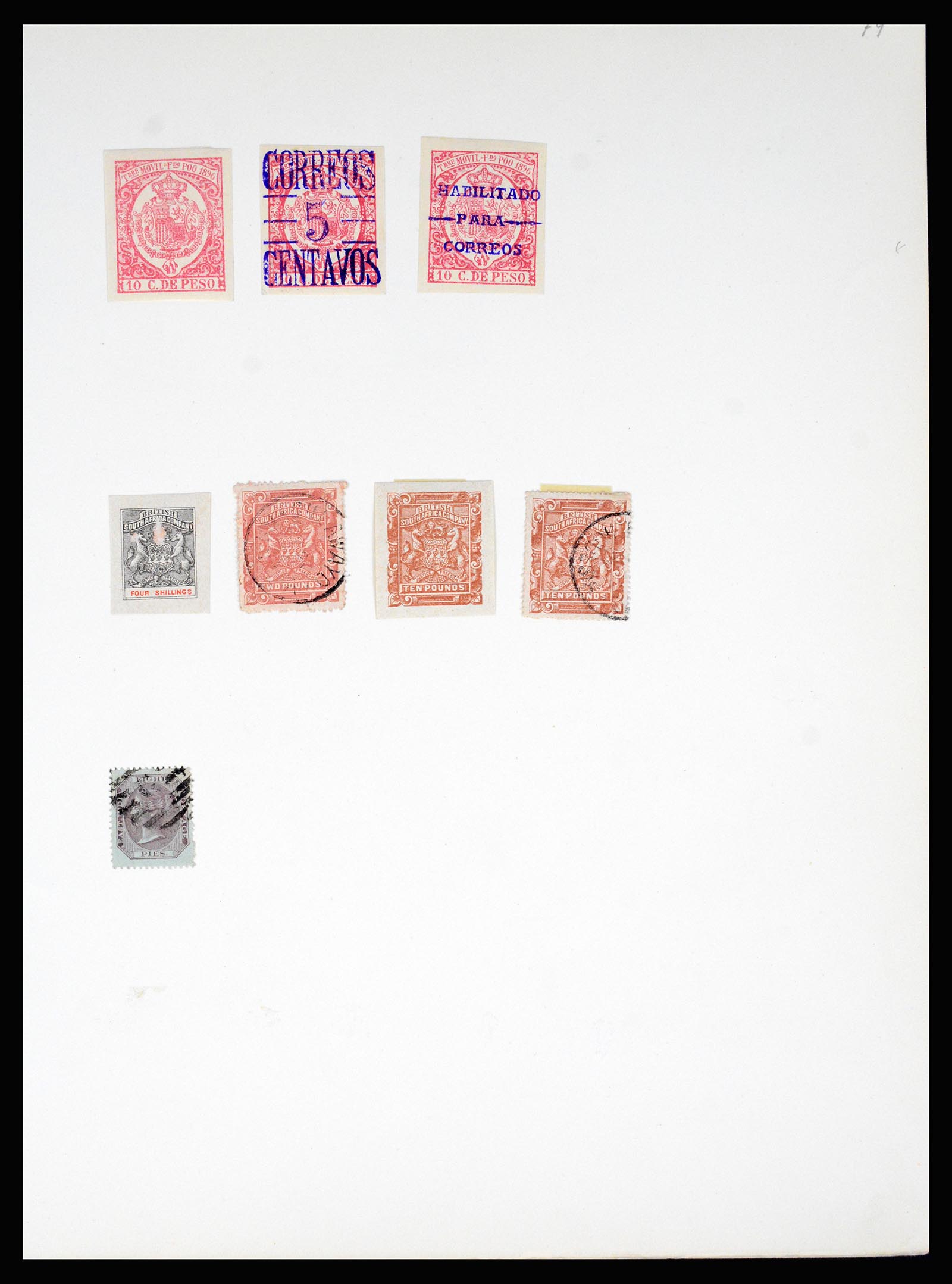 36994 050 - Postzegelverzameling 36994 Wereld vervalsingen 1843-1940.