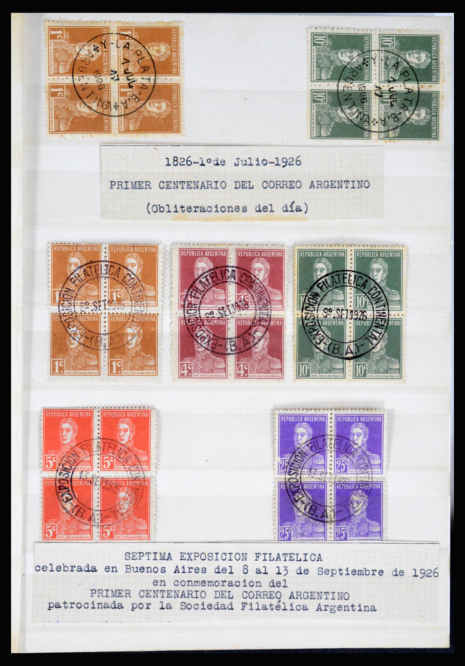 36997 001 - Stamp collection 36997 Argentina 1858-1998.