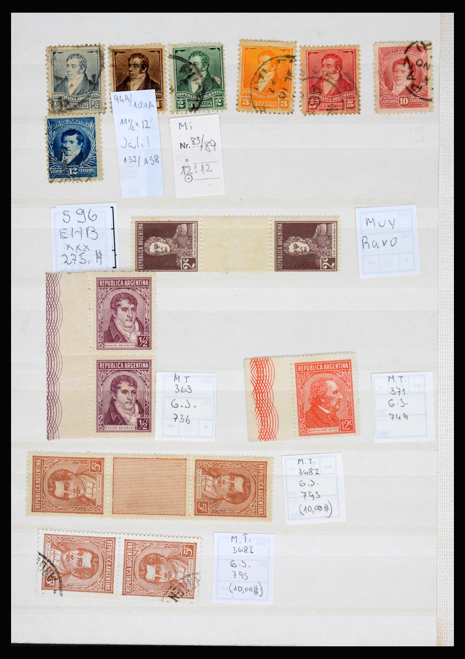 36997 010 - Postzegelverzameling 36997 Argentinië 1858-1998.