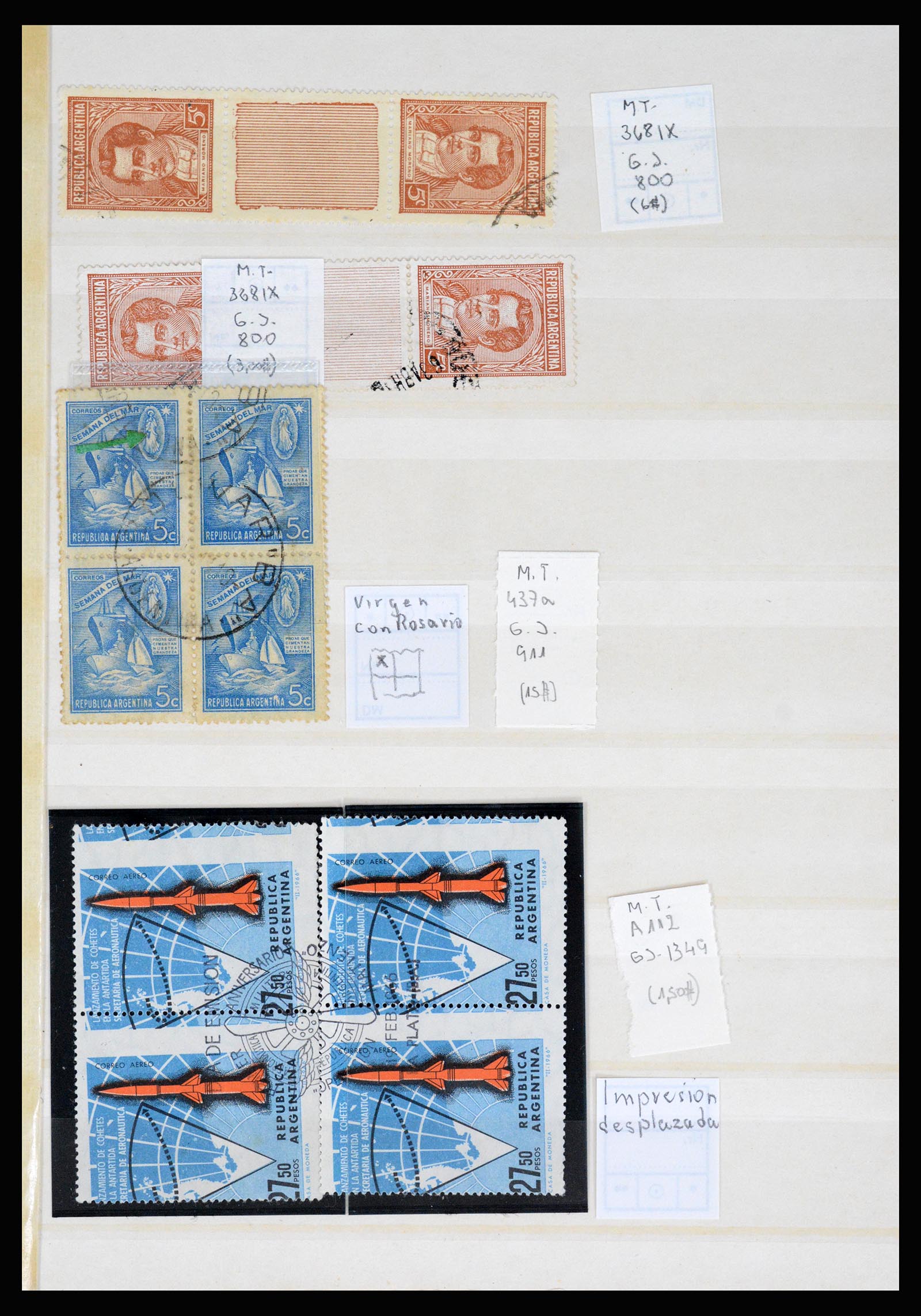 36997 011 - Postzegelverzameling 36997 Argentinië 1858-1998.
