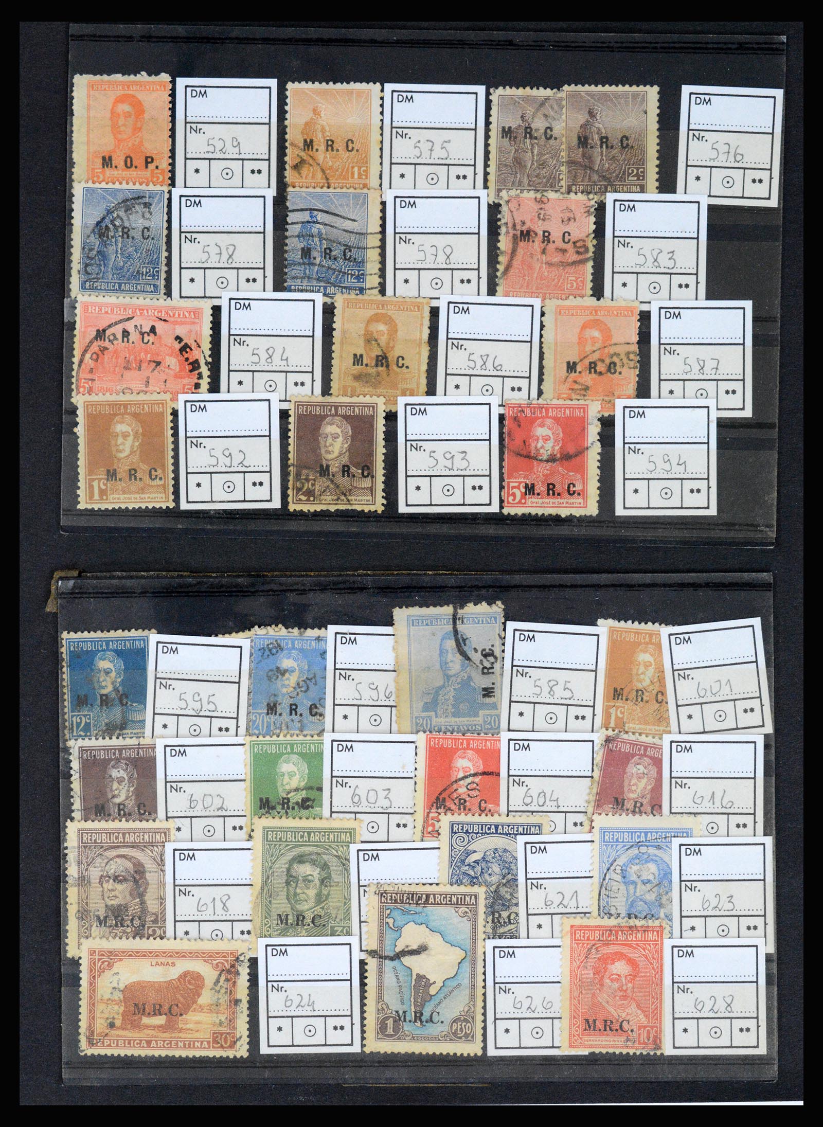 36997 017 - Postzegelverzameling 36997 Argentinië 1858-1998.