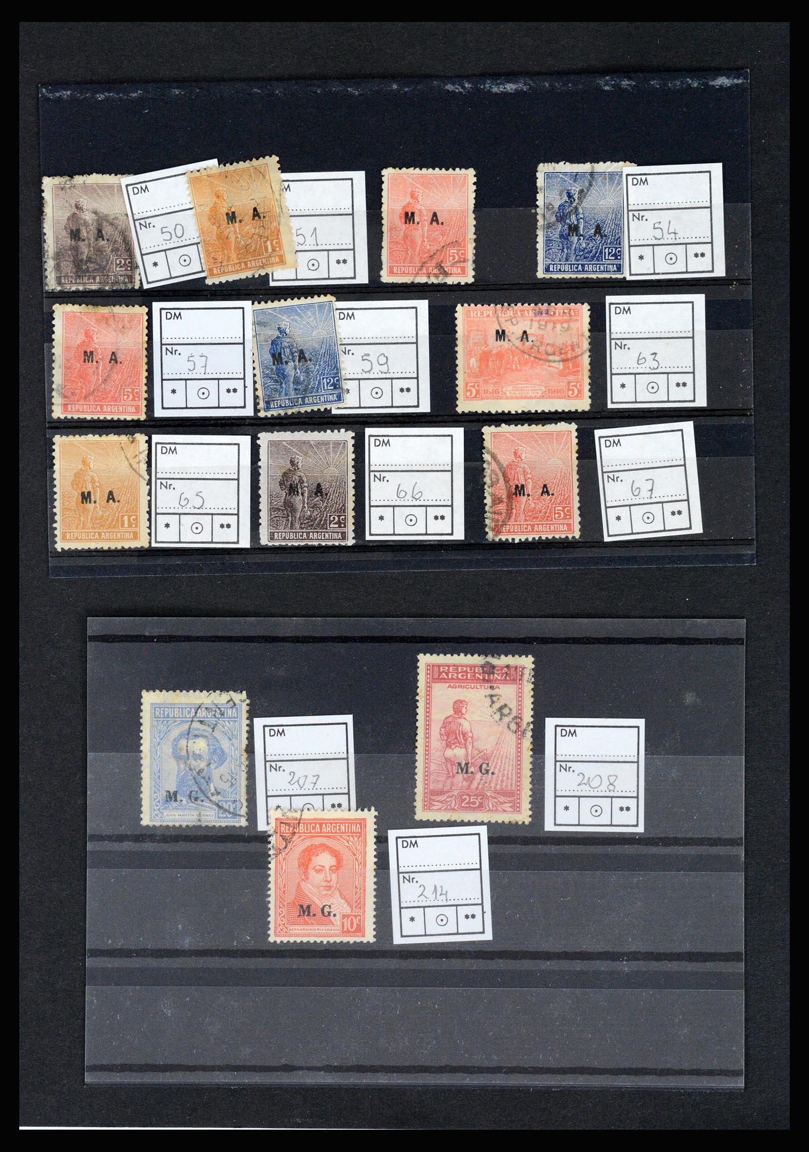 36997 021 - Postzegelverzameling 36997 Argentinië 1858-1998.