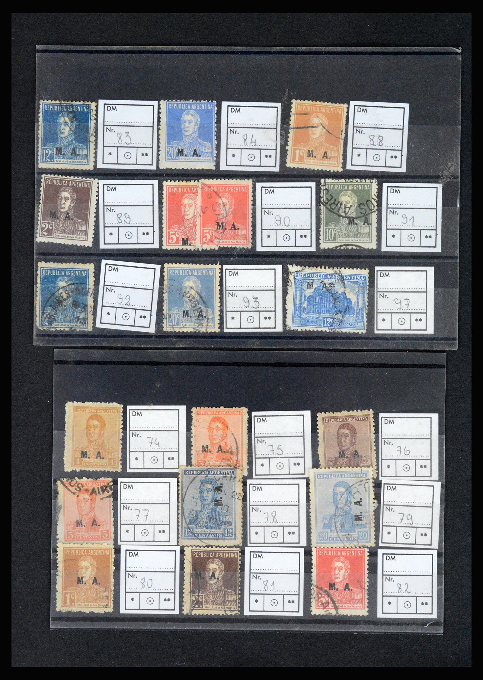 36997 022 - Postzegelverzameling 36997 Argentinië 1858-1998.